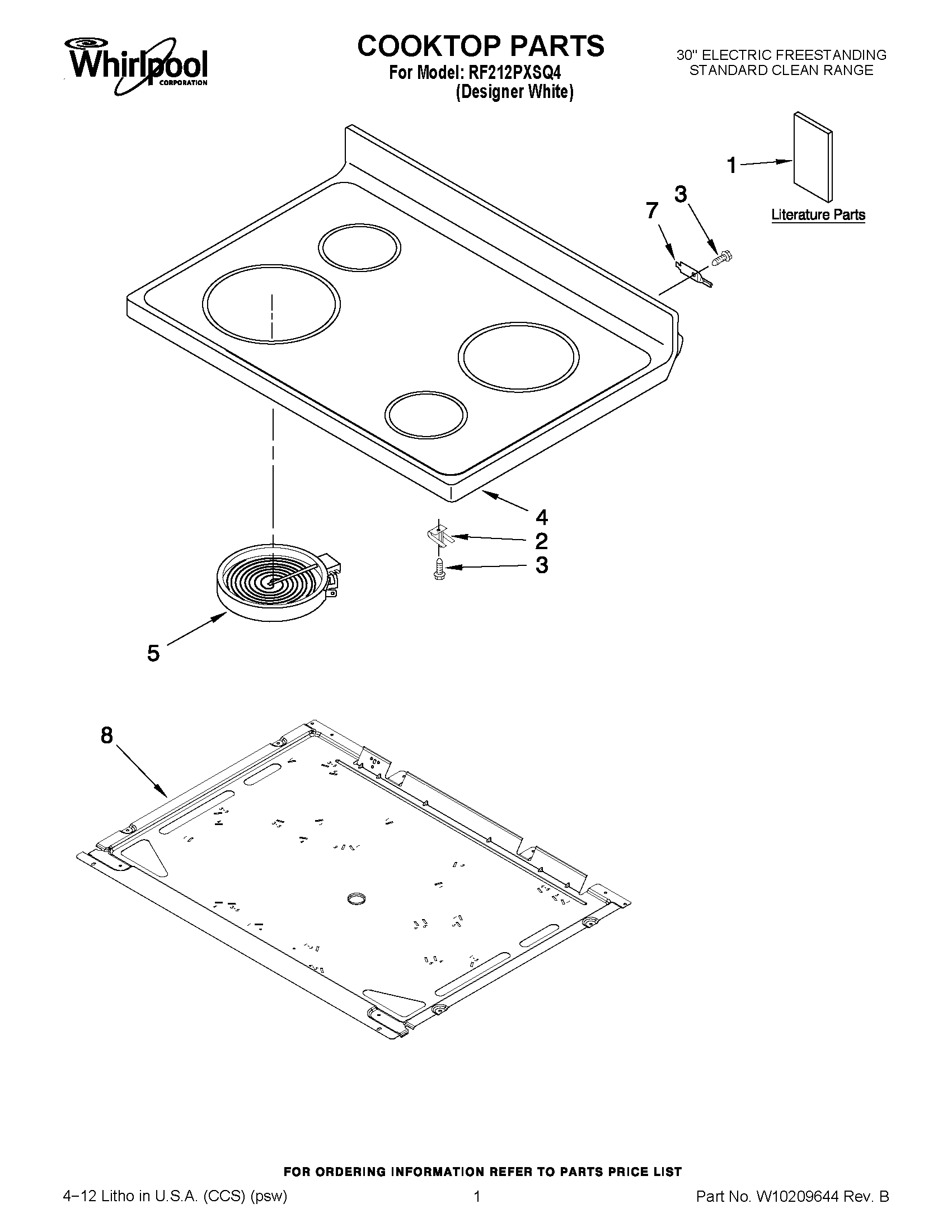 01 - COOKTOP PARTS