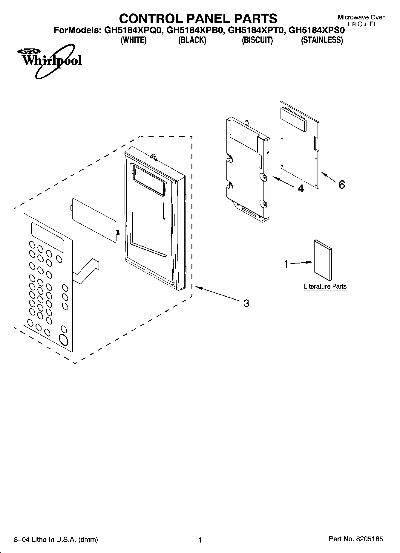 01 - CONTROL PANEL PARTS