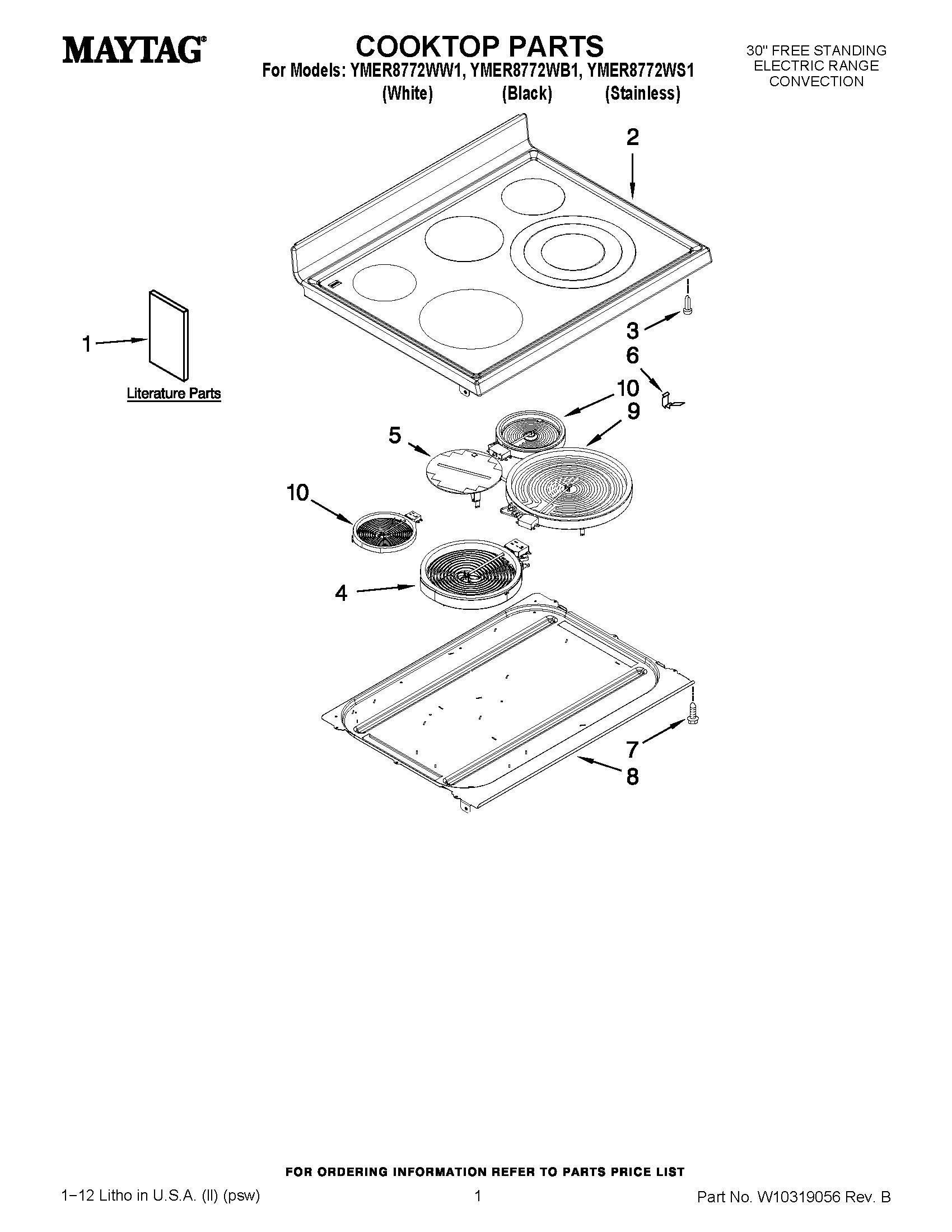 01 - COOKTOP PARTS