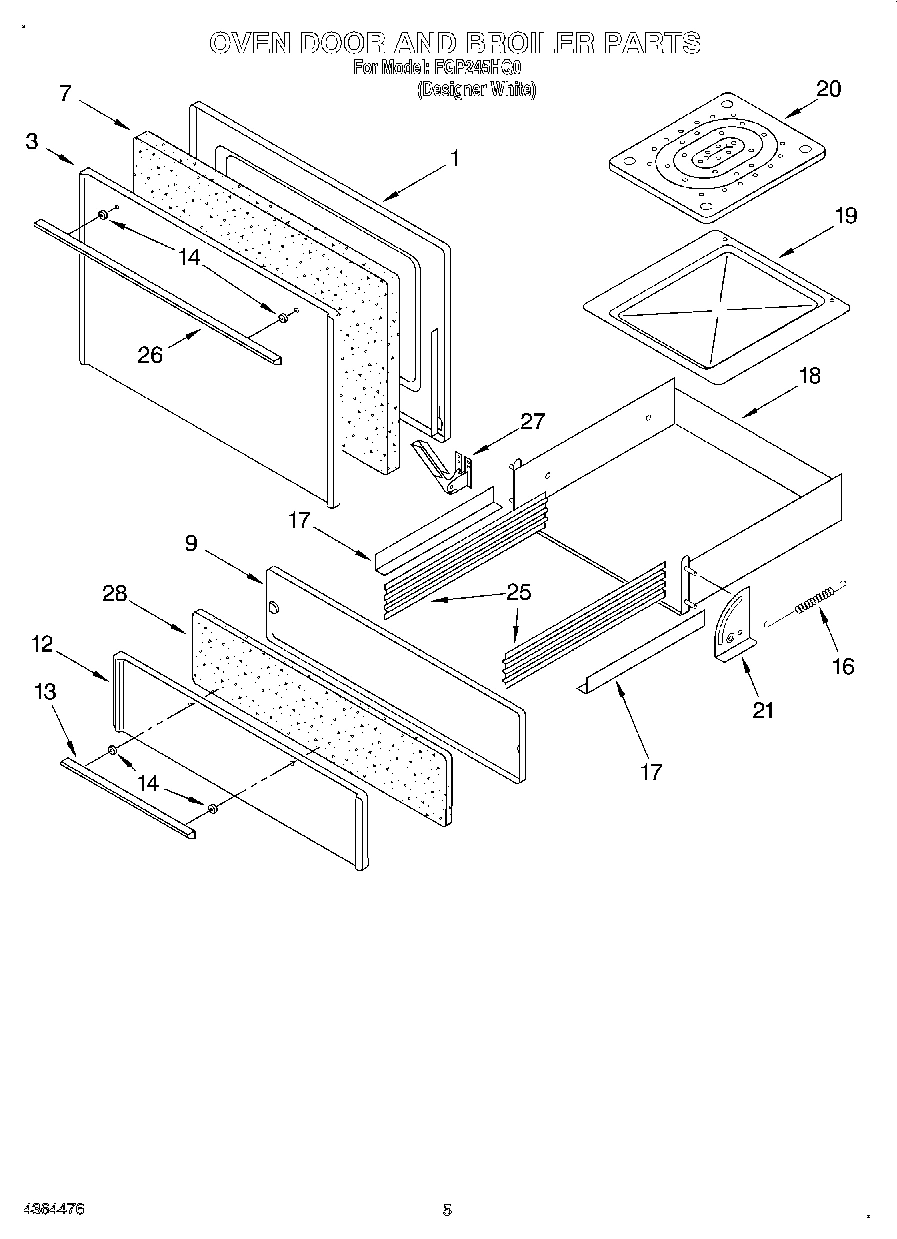 03 - OVEN DOOR AND BROILER