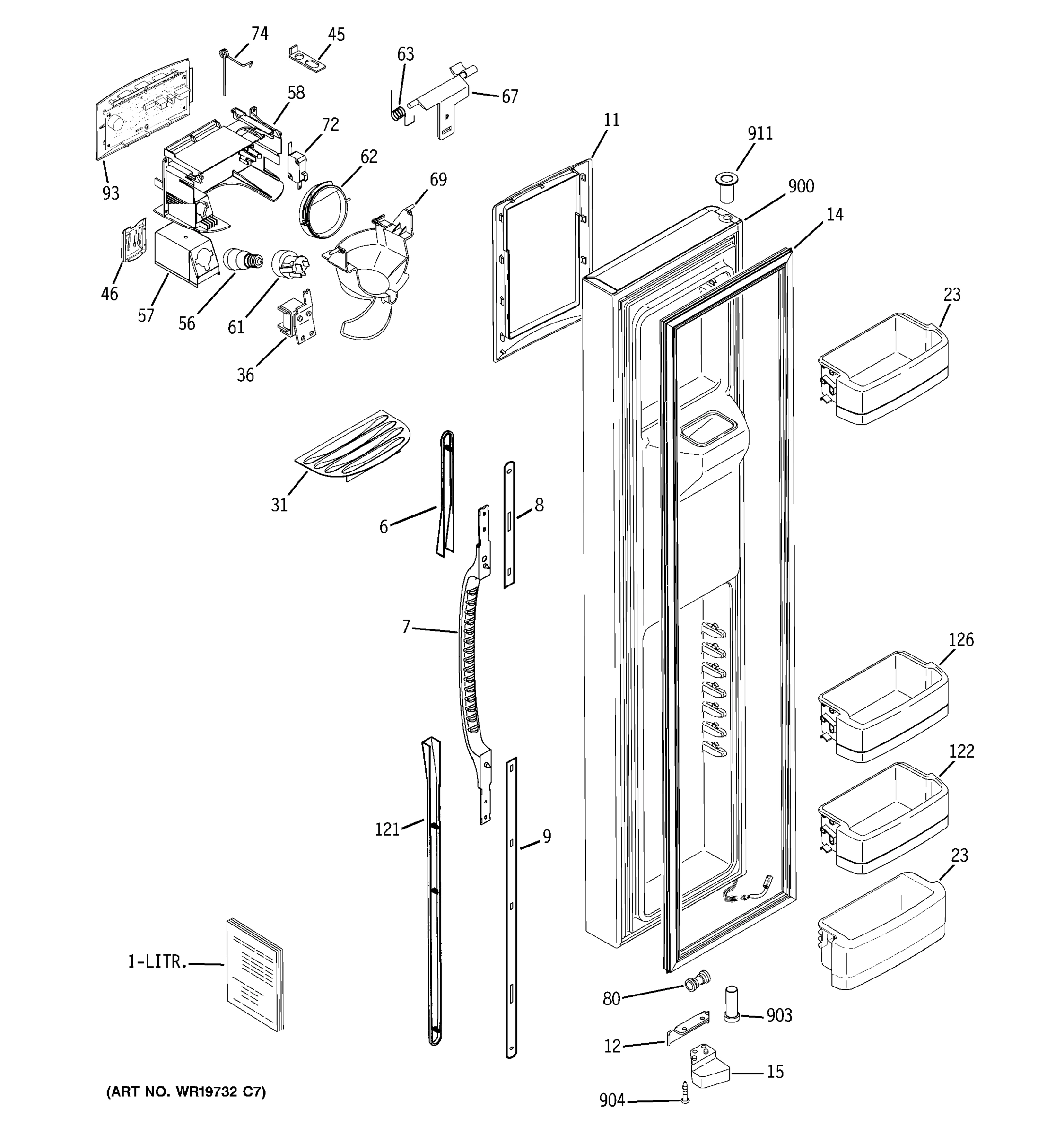FREEZER DOOR