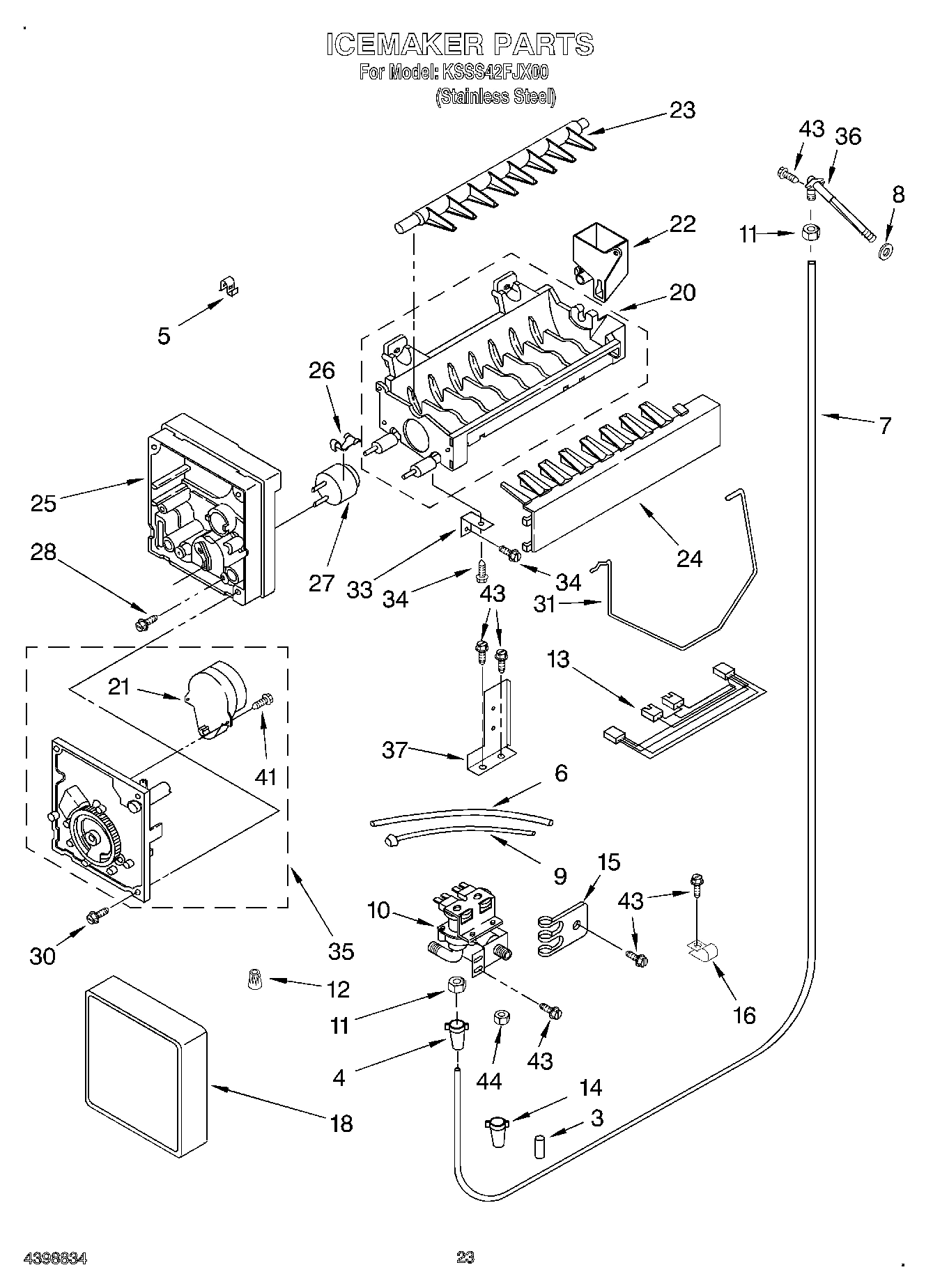 15 - ICE MAKER, OPTIONAL