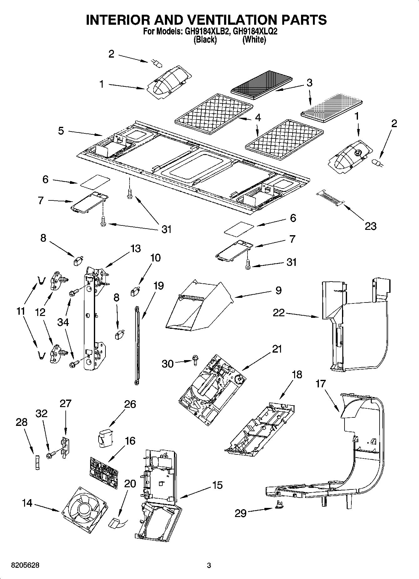 03 - INTERIOR AND VENTILATION PARTS