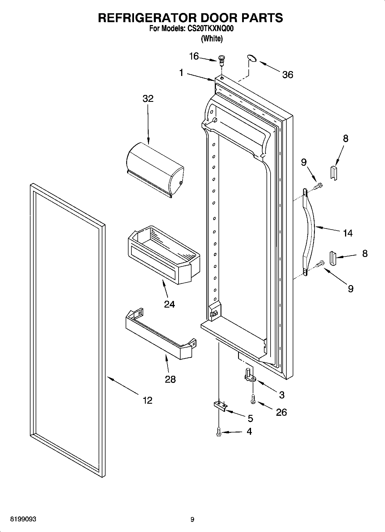 06 - REFRIGERATOR DOOR PARTS