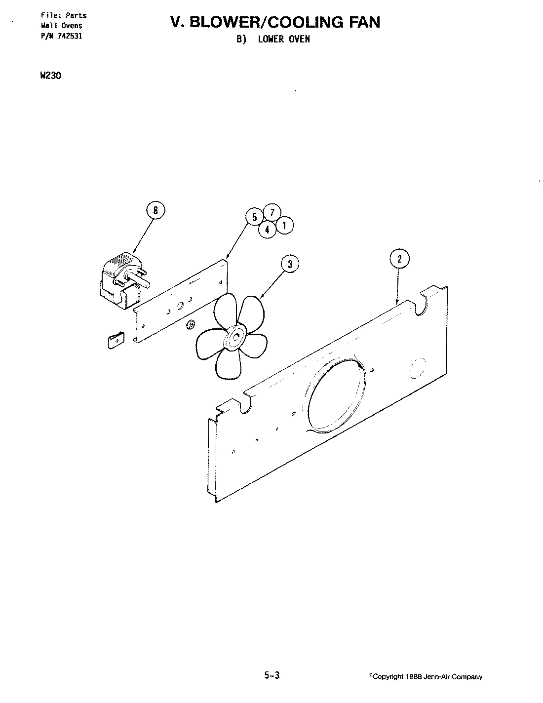 01 - BLOWER MOTOR (COOLING FAN LOWER)