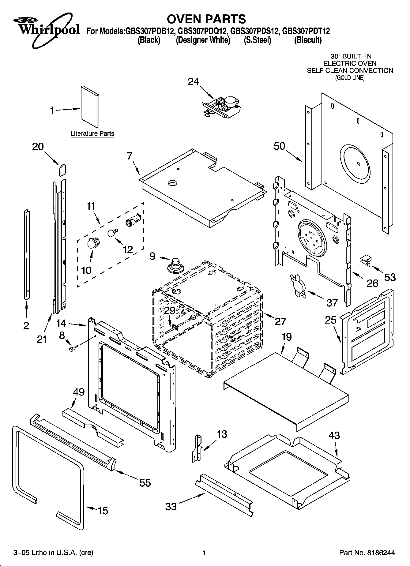 01 - OVEN PARTS