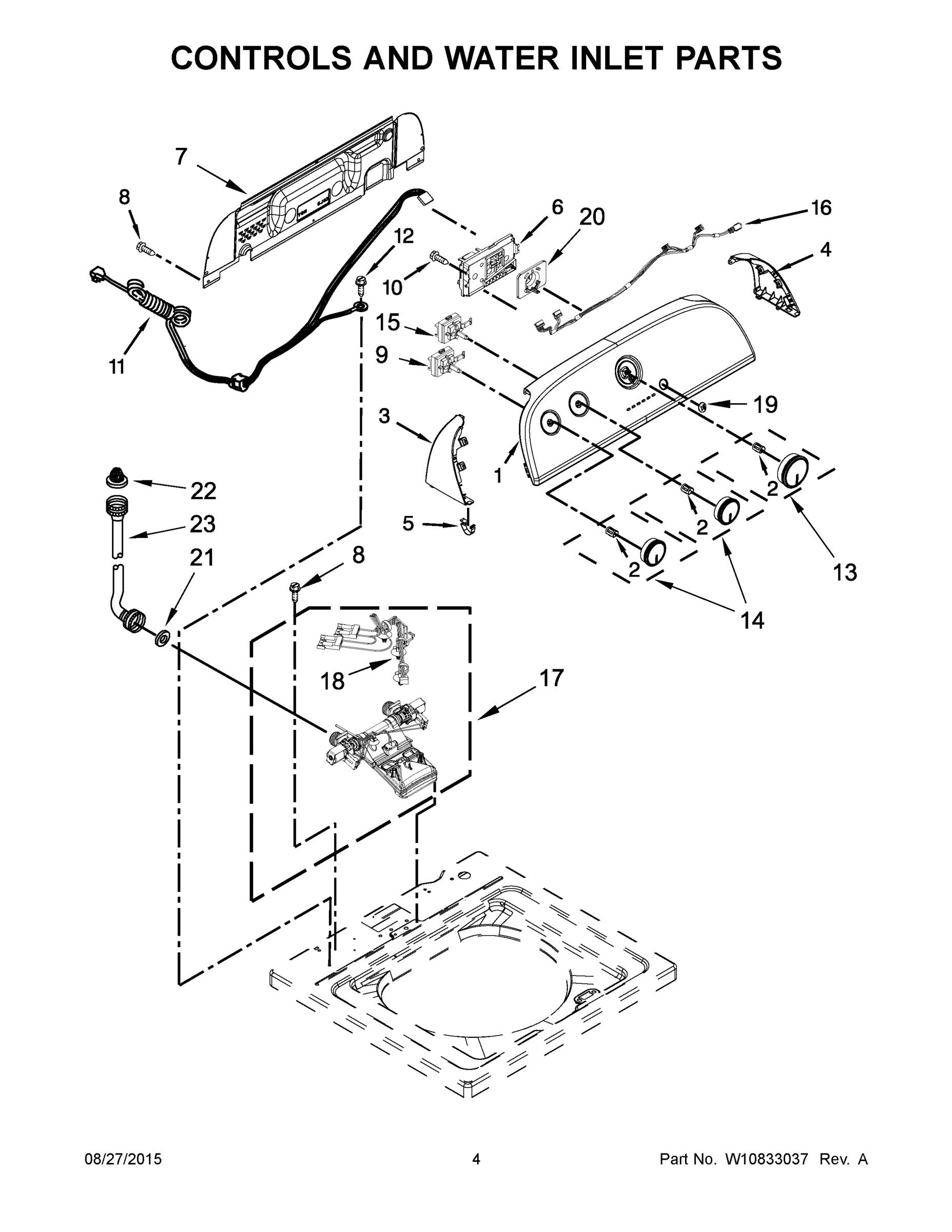 03 - CONTROLS AND WATER INLET PARTS