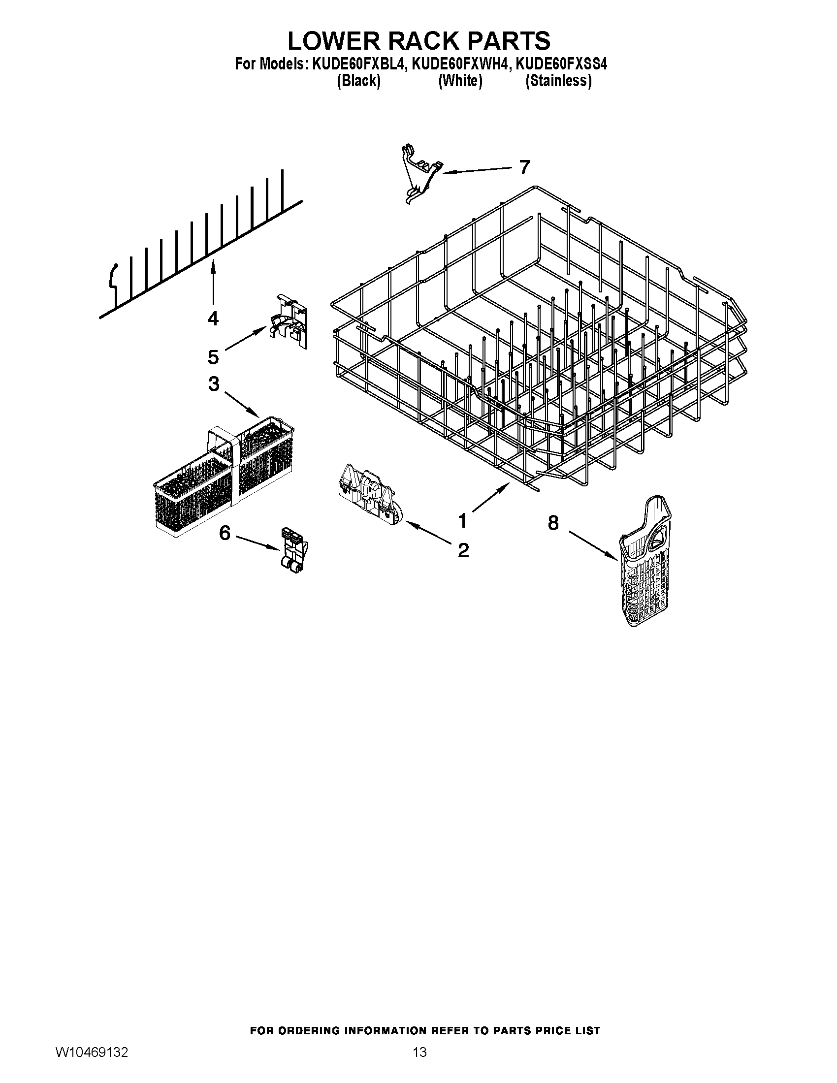 10 - LOWER RACK PARTS