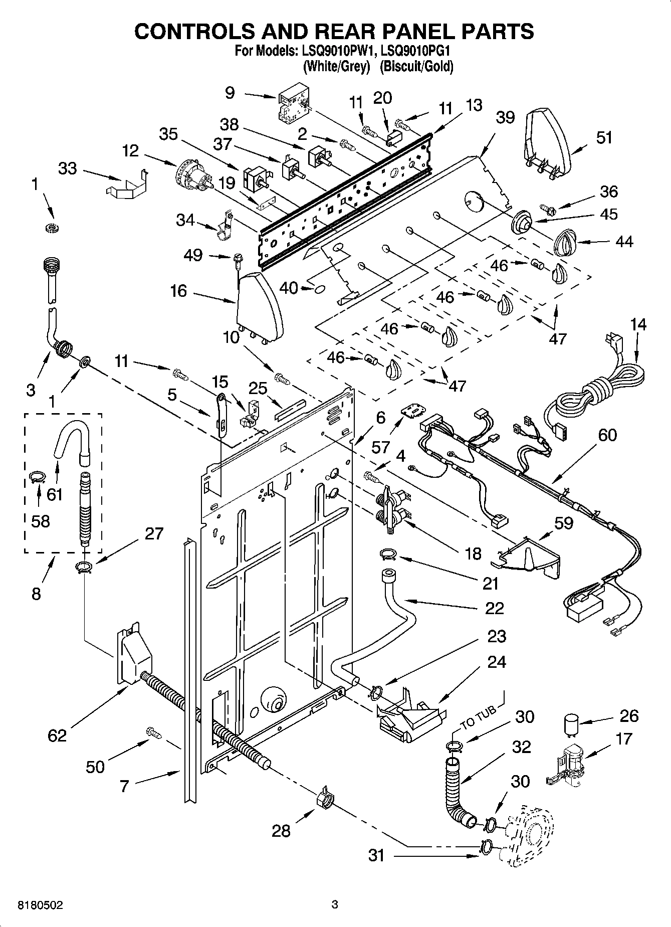 02 - CONTROLS AND REAR PANEL PARTS