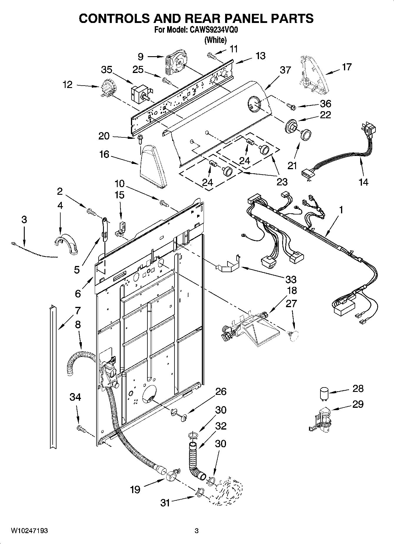 02 - CONTROLS AND REAR PANEL PARTS