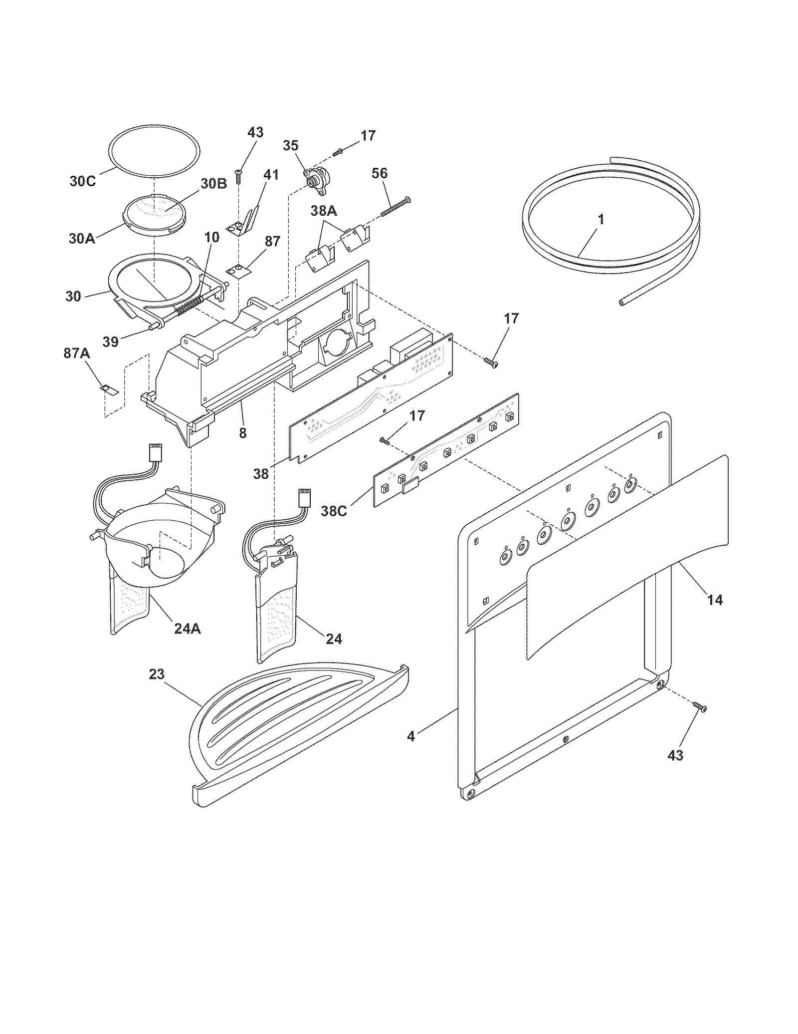 ICE & WATER DISPENSER