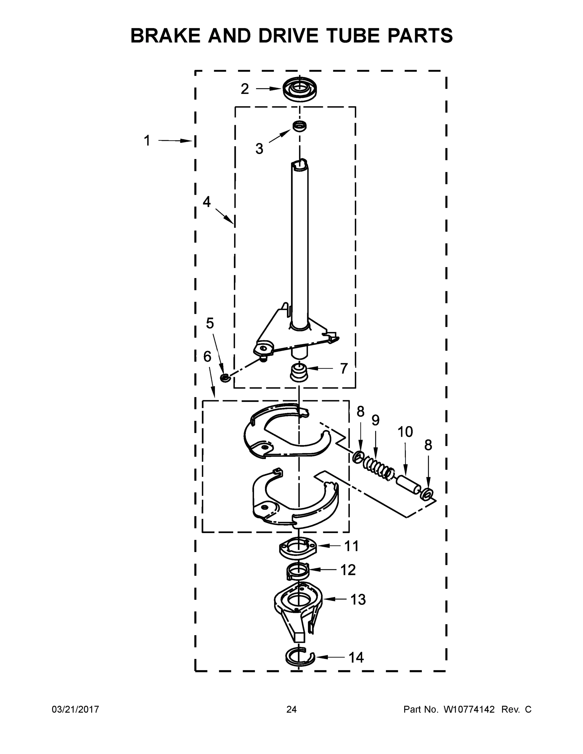 13 - BRAKE AND DRIVE TUBE PARTS
