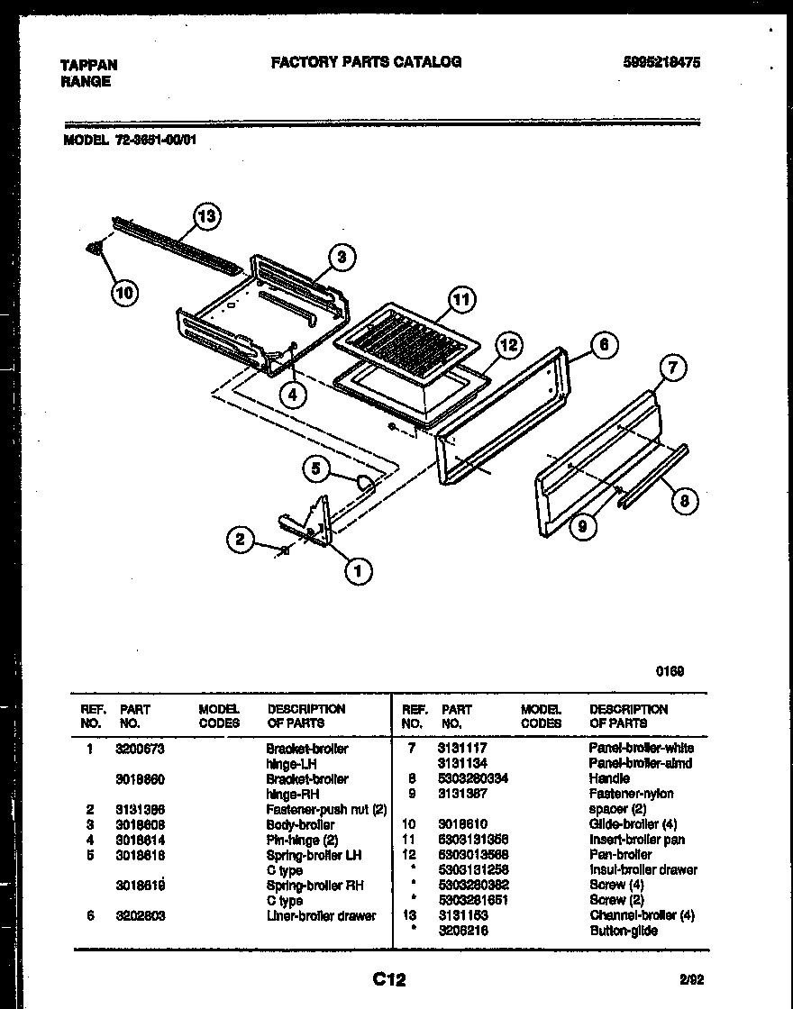 04 - BROILER DRAWER PARTS