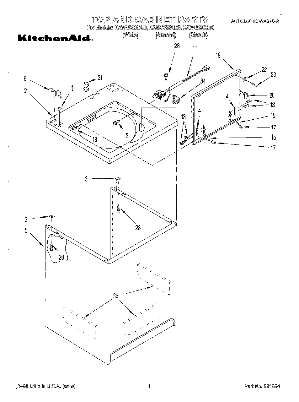 01 - TOP AND CABINET