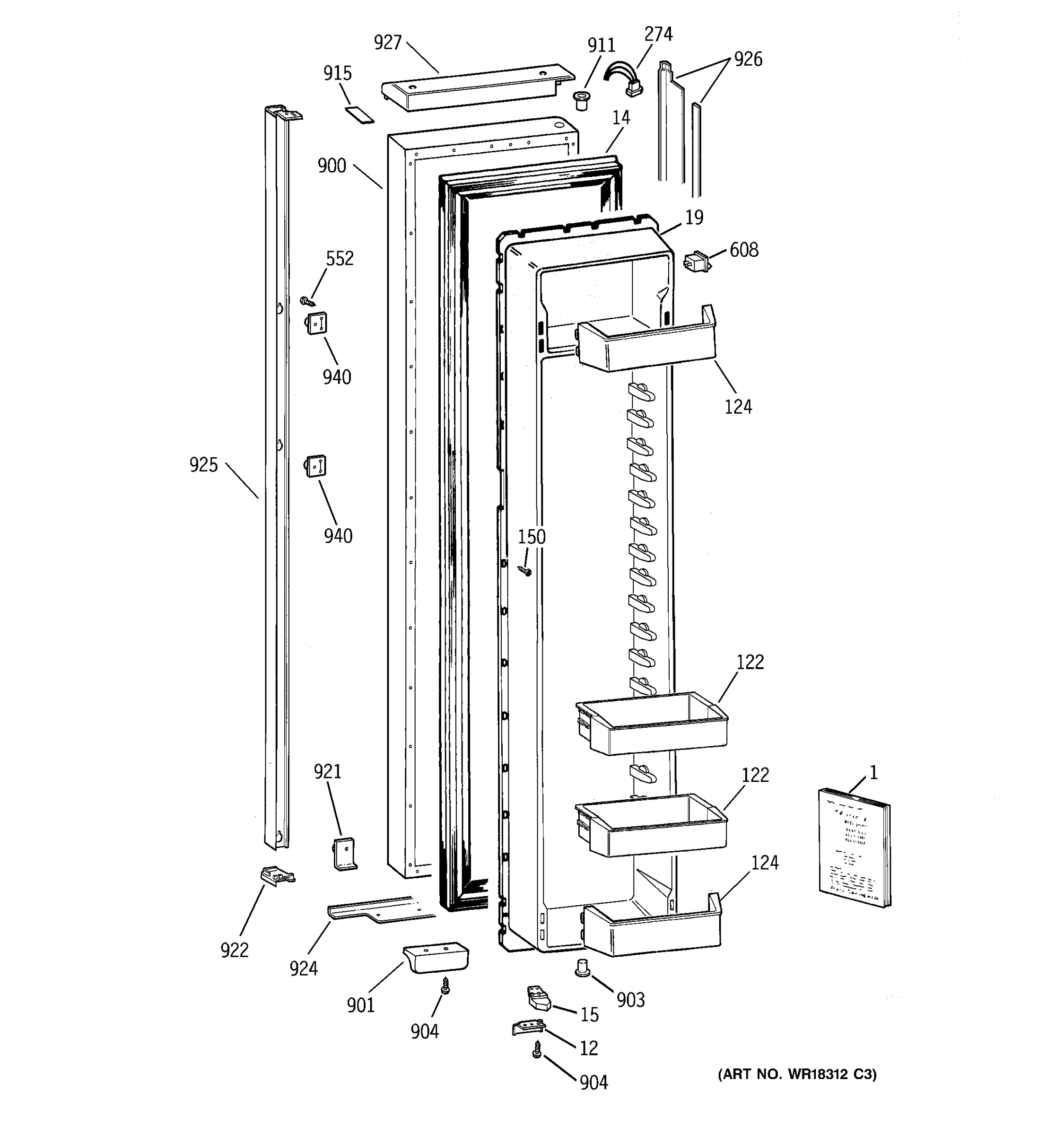 FREEZER DOOR