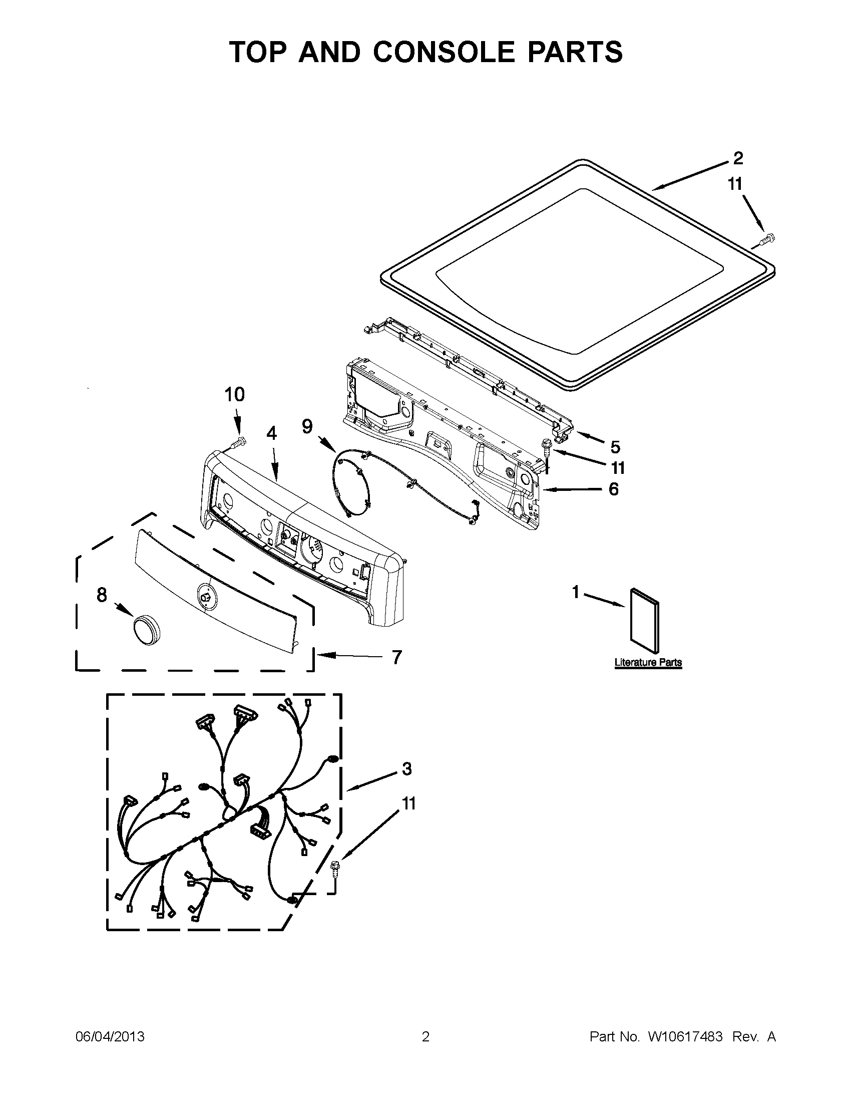 01 - TOP AND CONSOLE PARTS