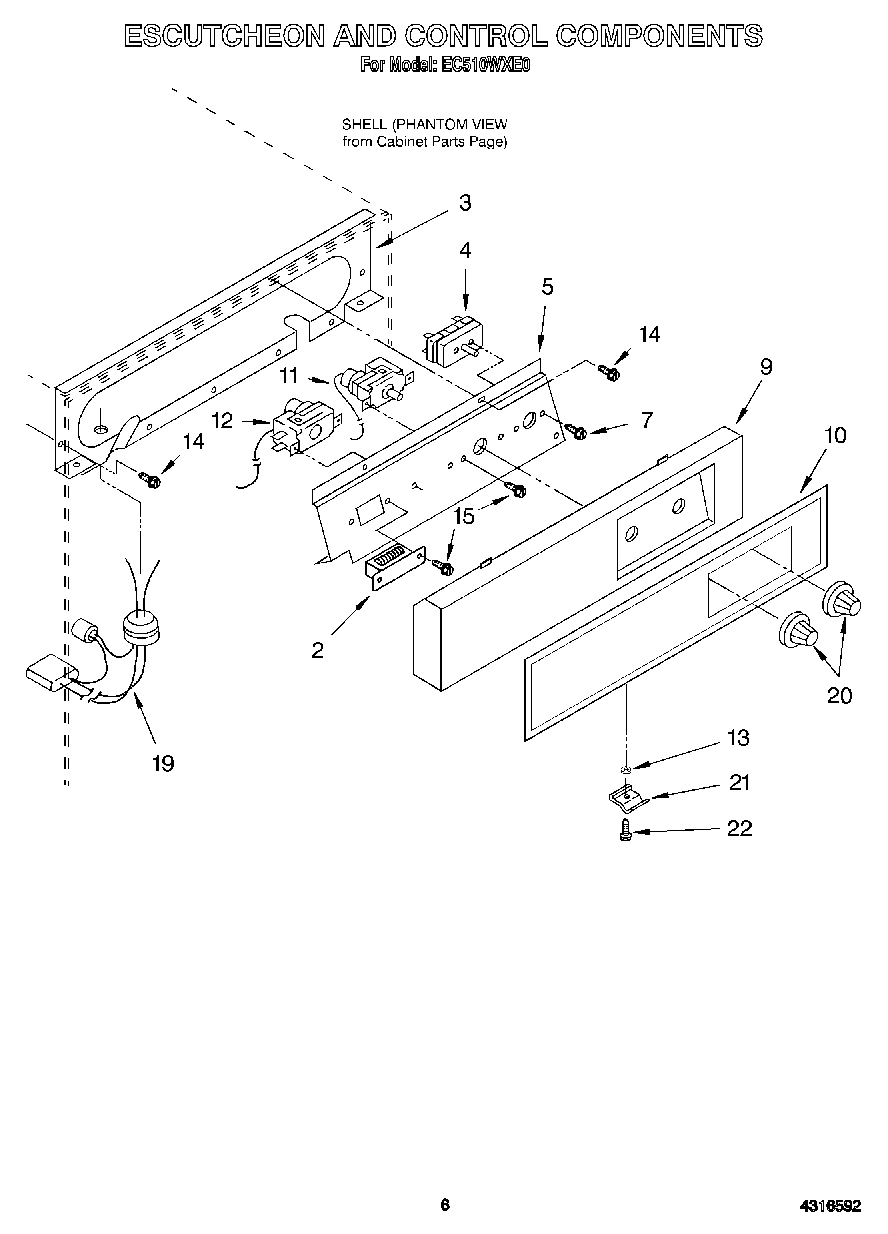 04 - ESCUTCHEON AND CONTROL COMPONENTS