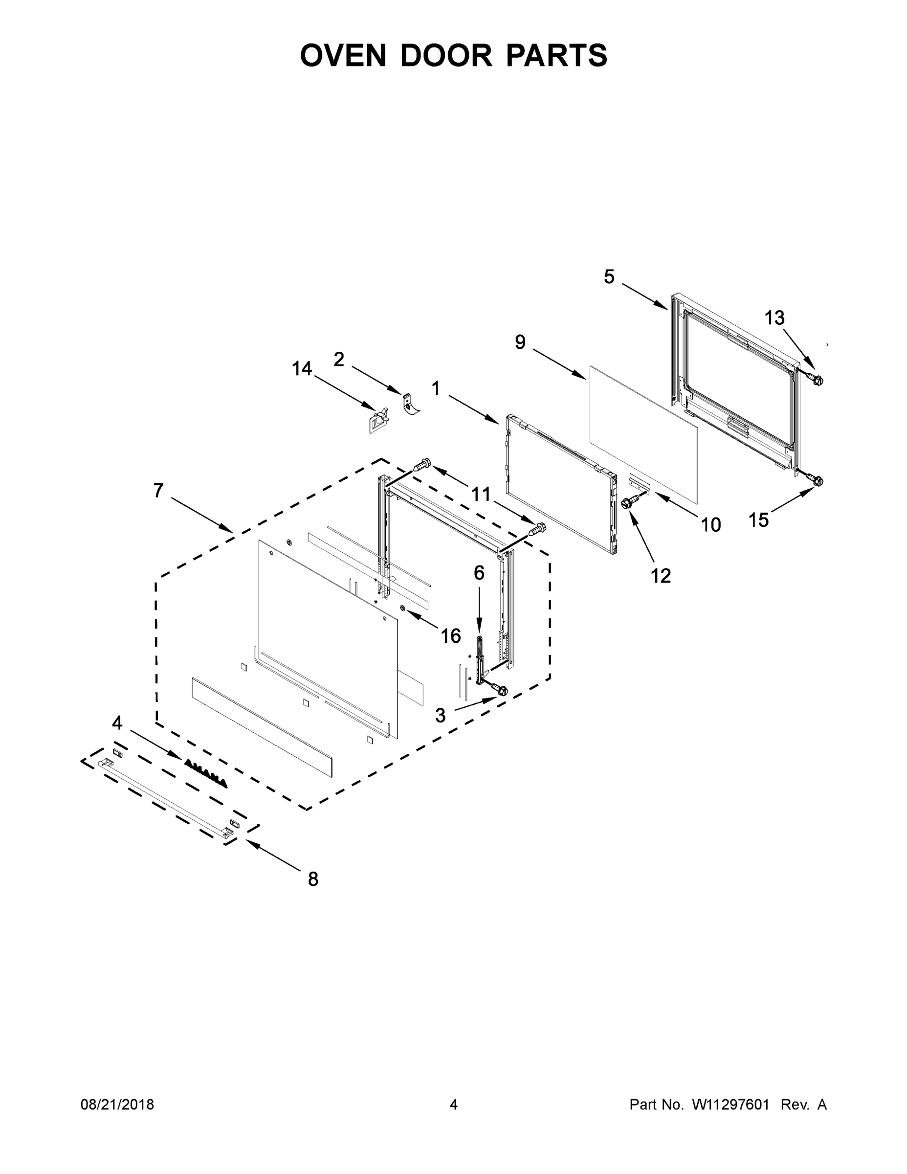 03 - OVEN DOOR PARTS