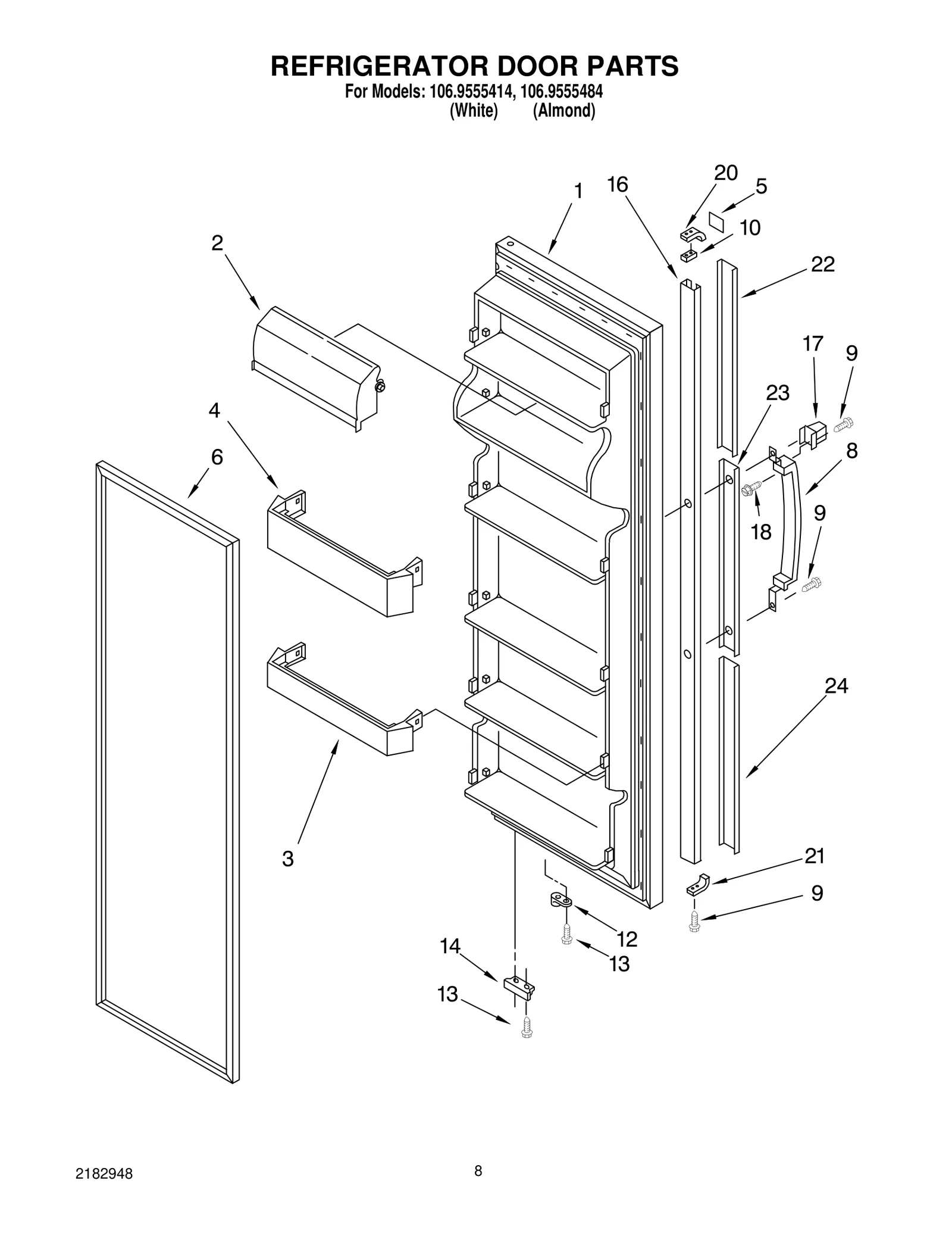 REFRIGERATOR DOOR PARTS