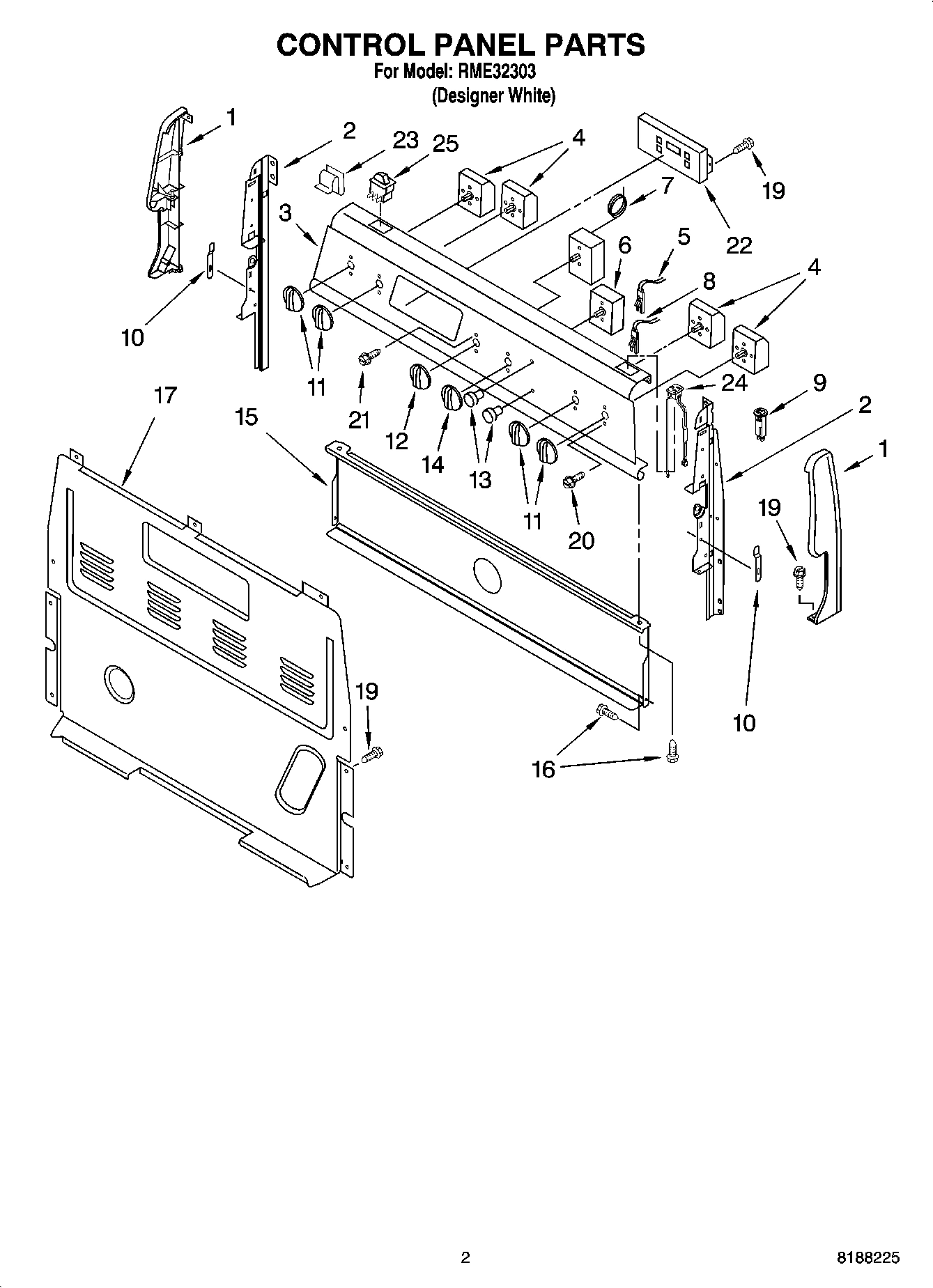 02 - CONTROL PANEL PARTS