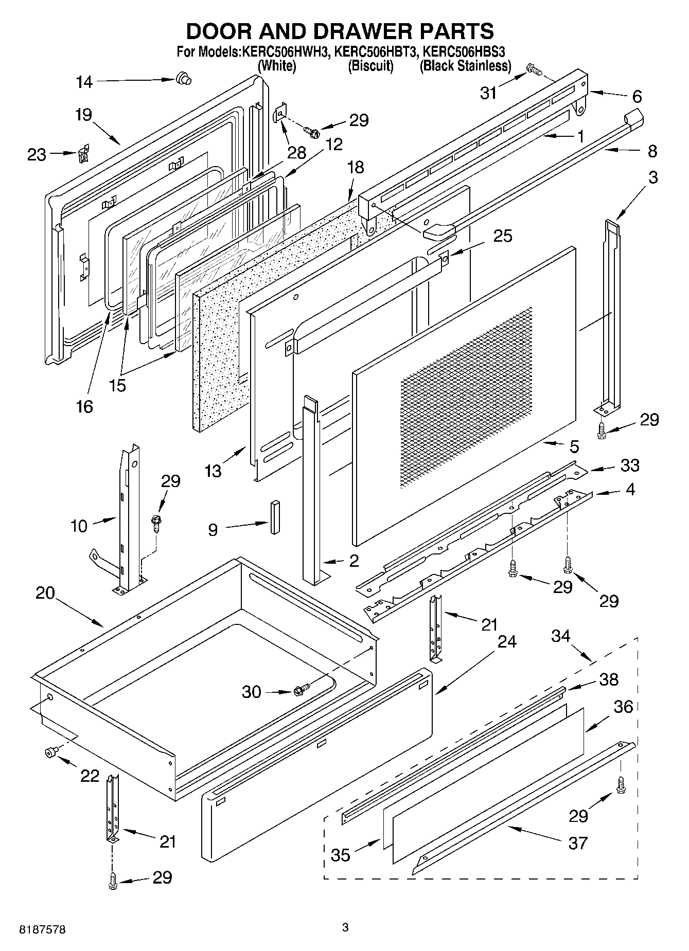 03 - DOOR AND DRAWER PARTS