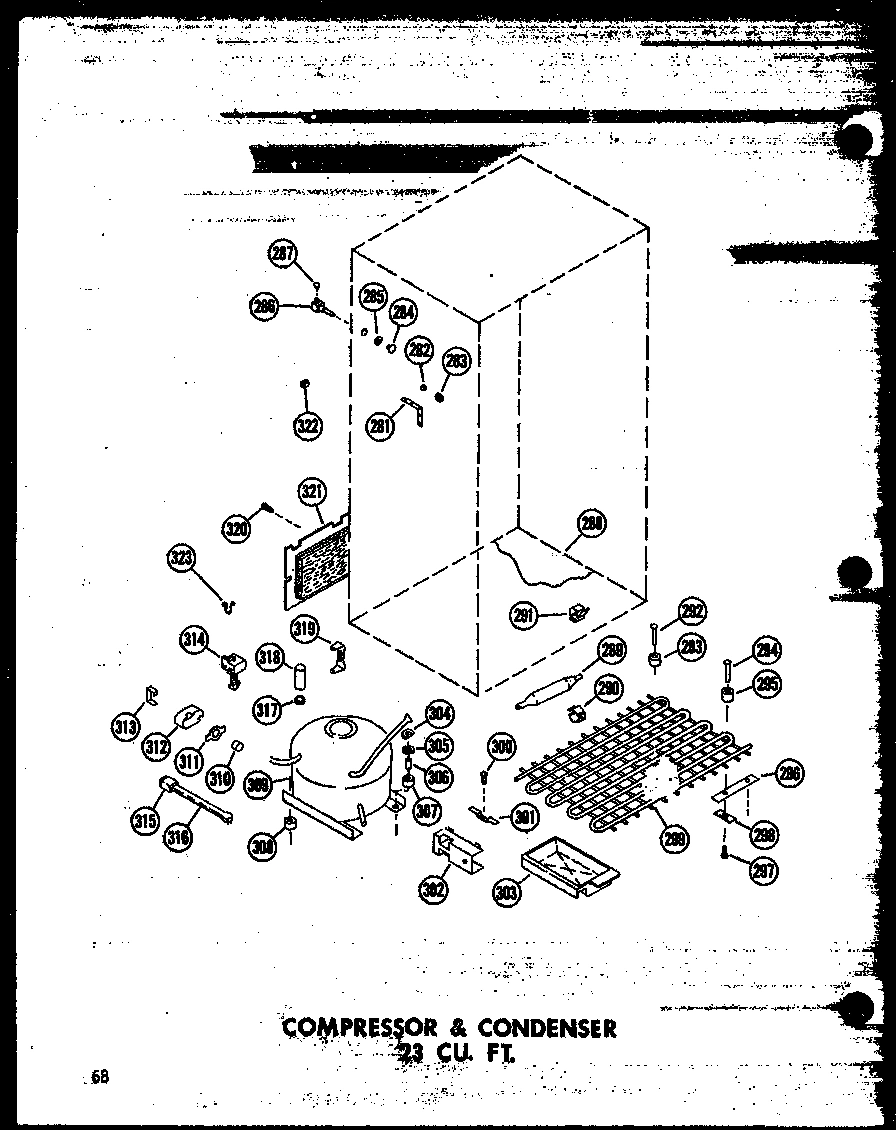 02 - COMPRESSOR & CONDENSER 23 CU. FT.