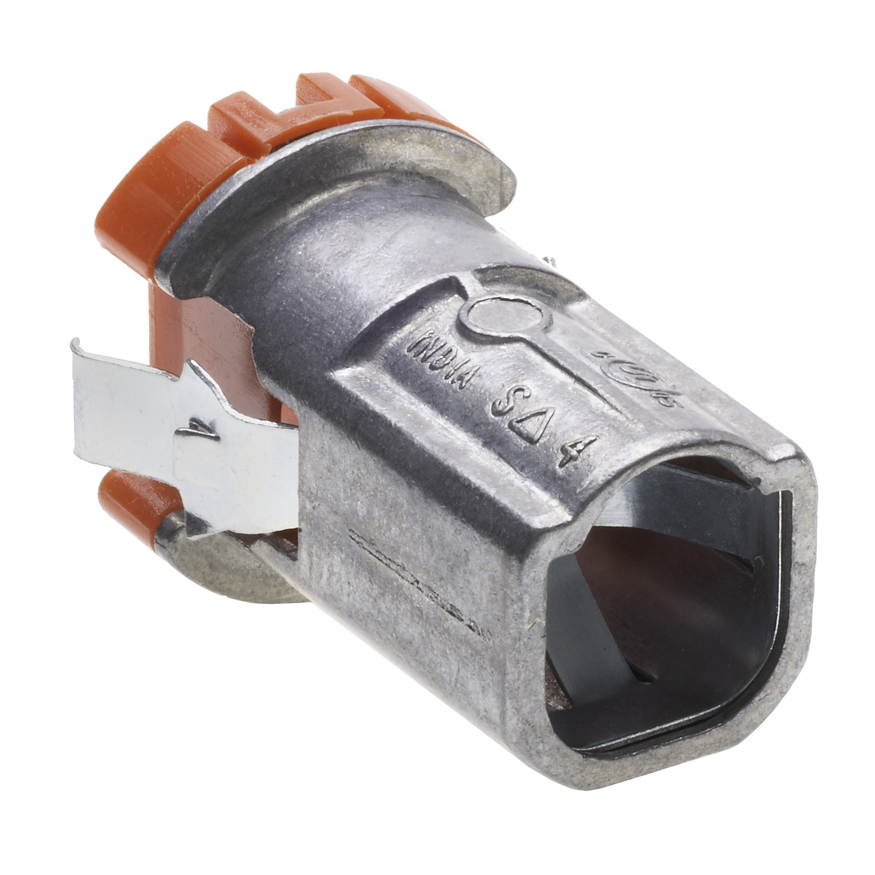 BRI 38ACDS 3/8" SINGLE BARREL CUT IN DOUBLESNAP CABLE CONNECTOR INSULATED ZINC DIE CAST