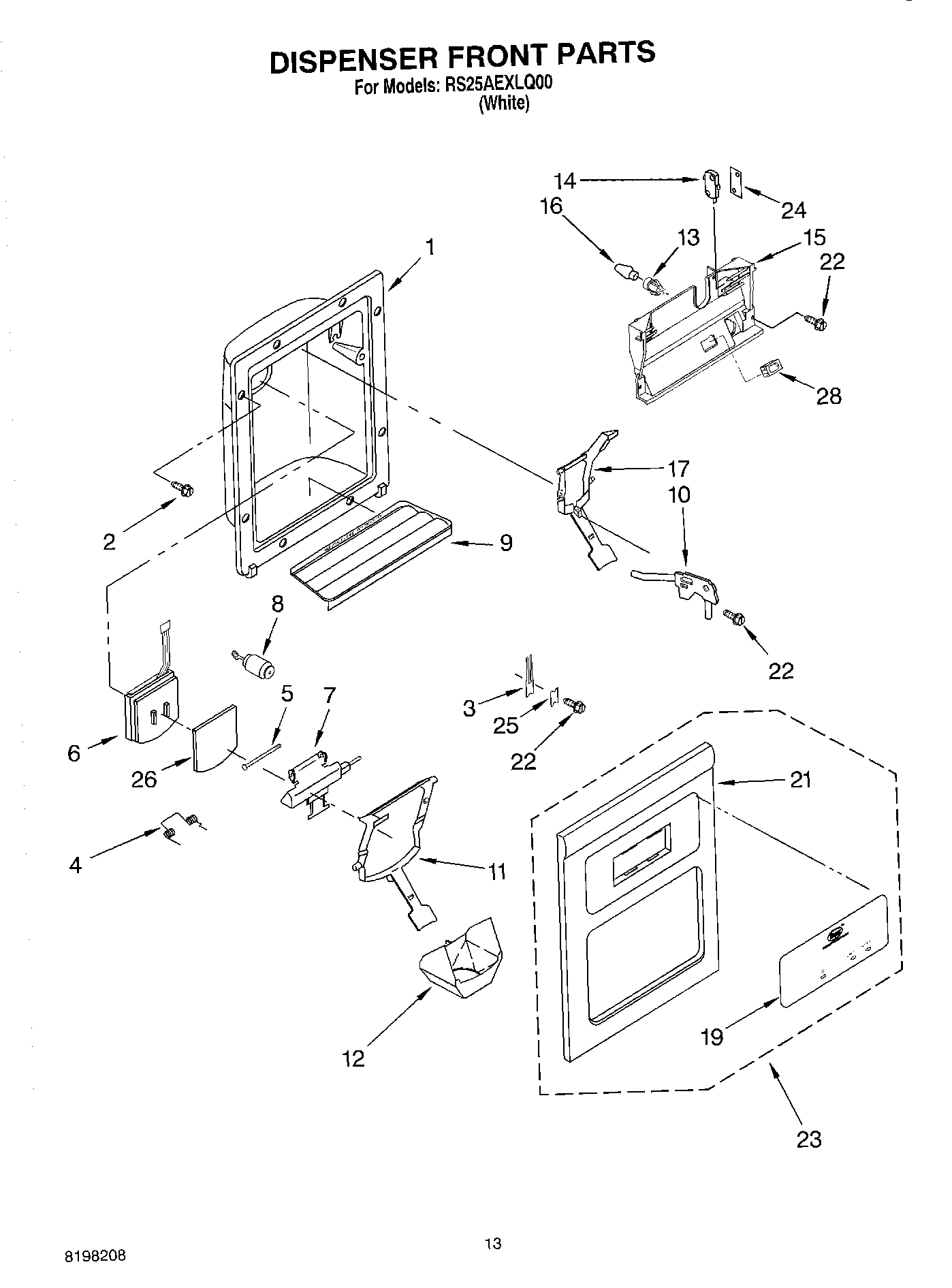 08 - DISPENSER FRONT PARTS