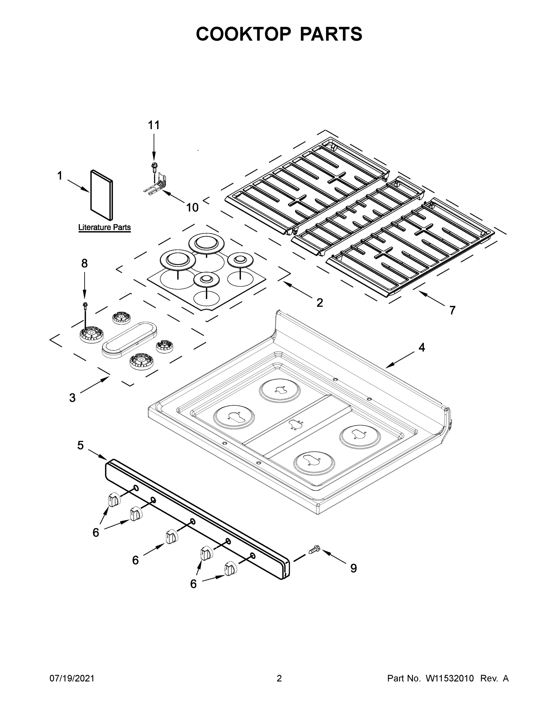 02 - COOKTOP PARTS