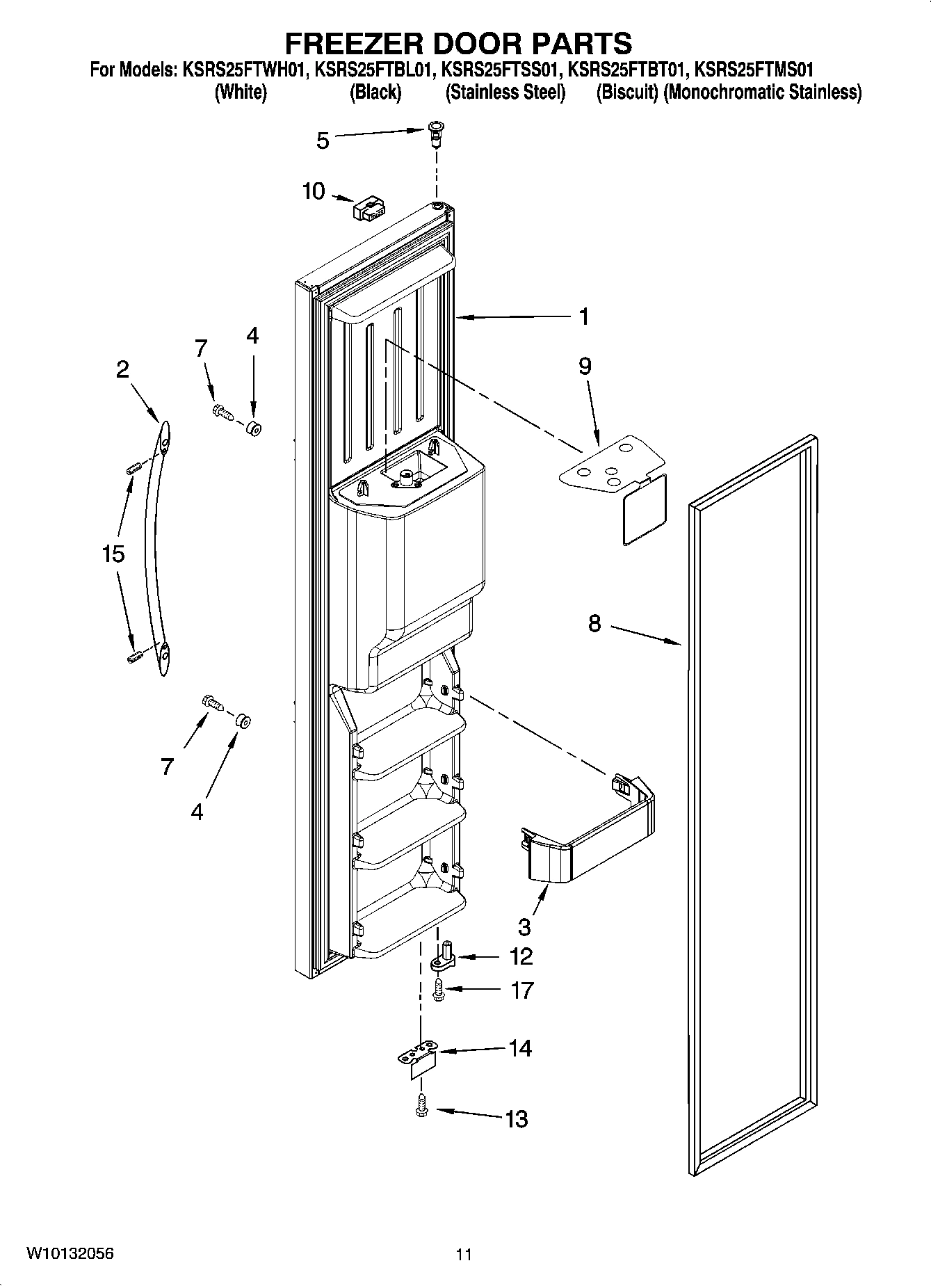 07 - FREEZER DOOR PARTS