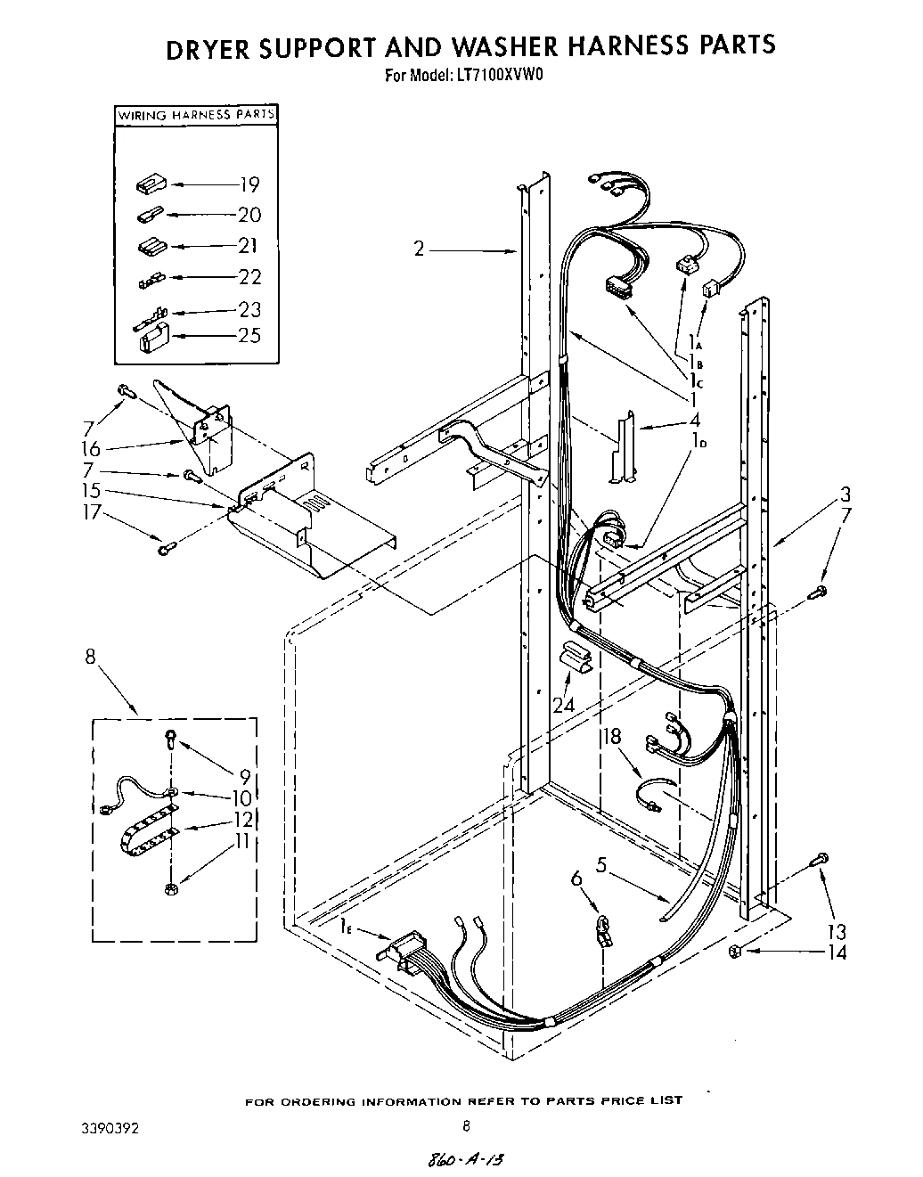 06 - DRYER SUPPORT AND WASHER HARNESS