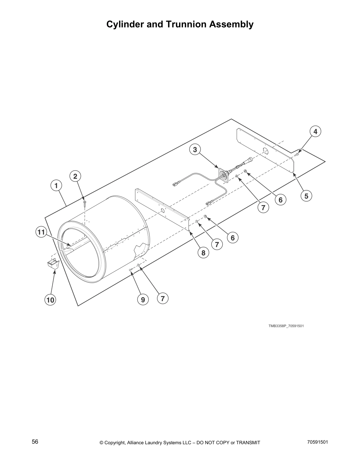 Cylinder and Trunnion Assembly