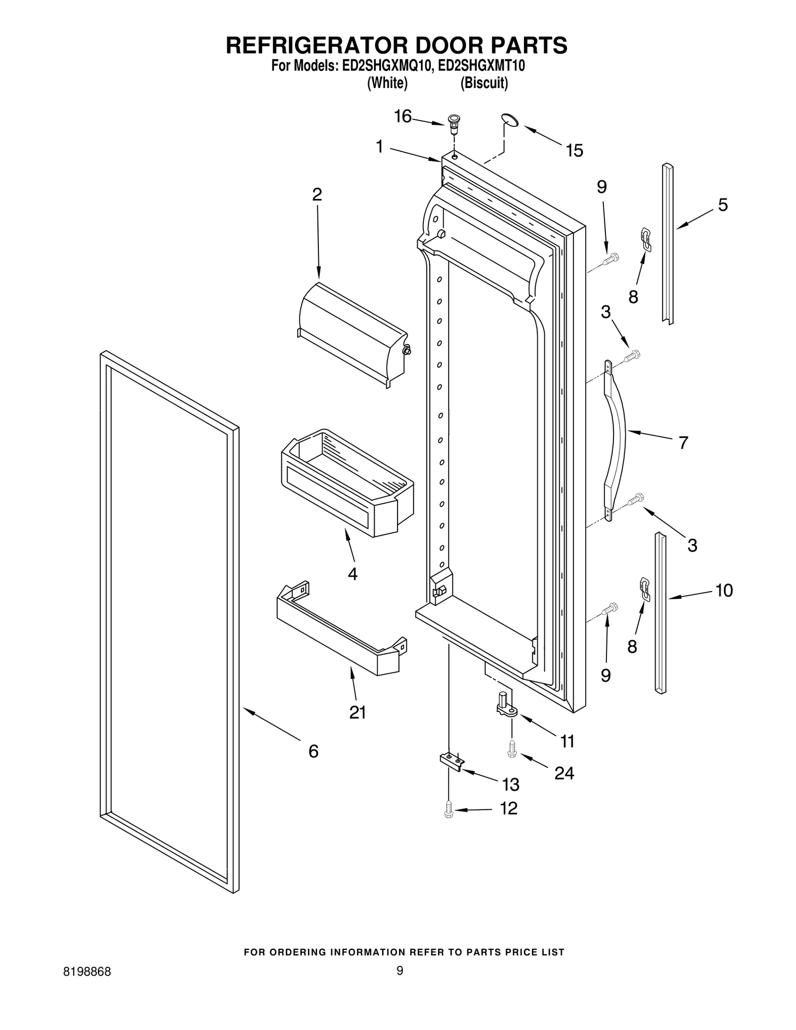 REFRIGERATOR DOOR PARTS