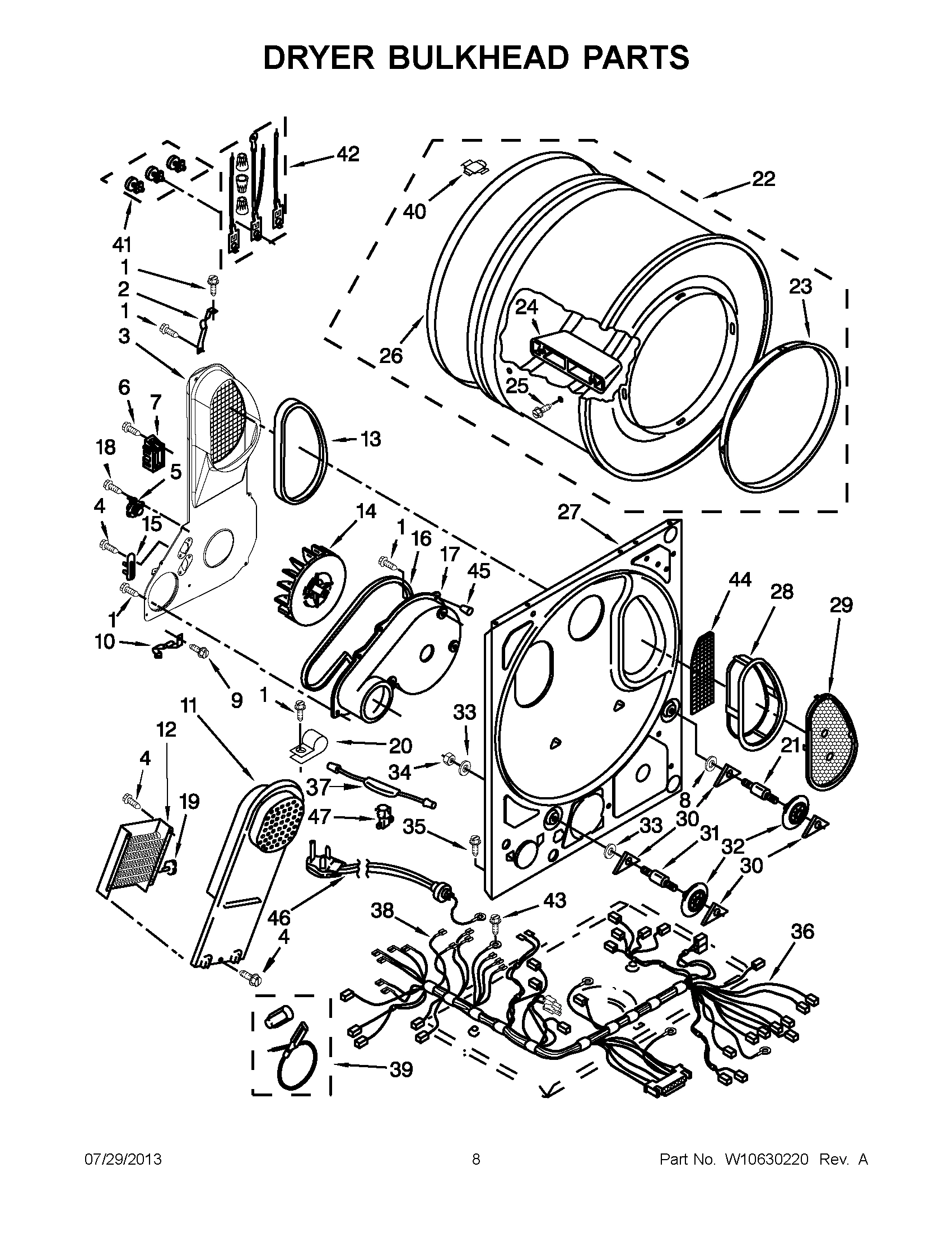 04 - DRYER BULKHEAD PARTS