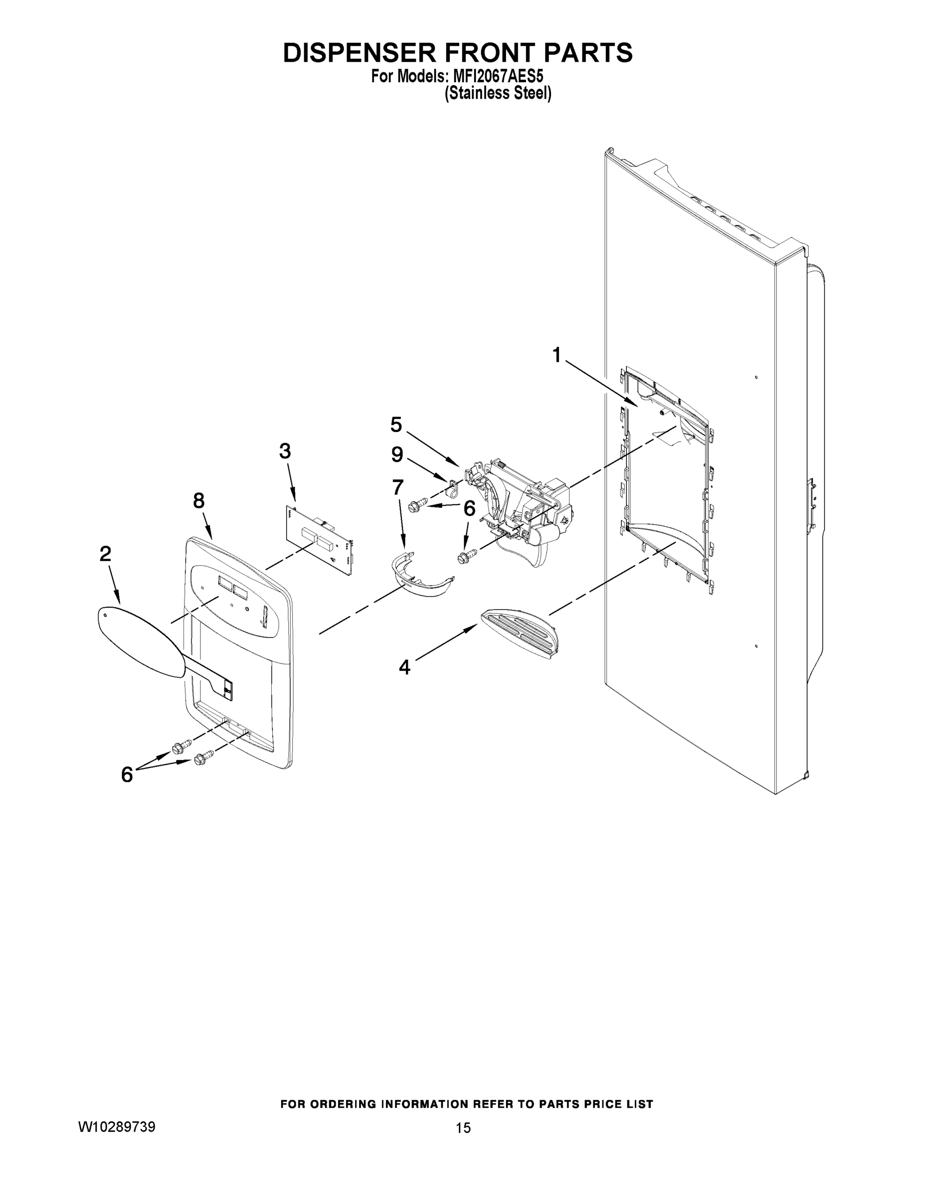 08 - DISPENSER FRONT PARTS
