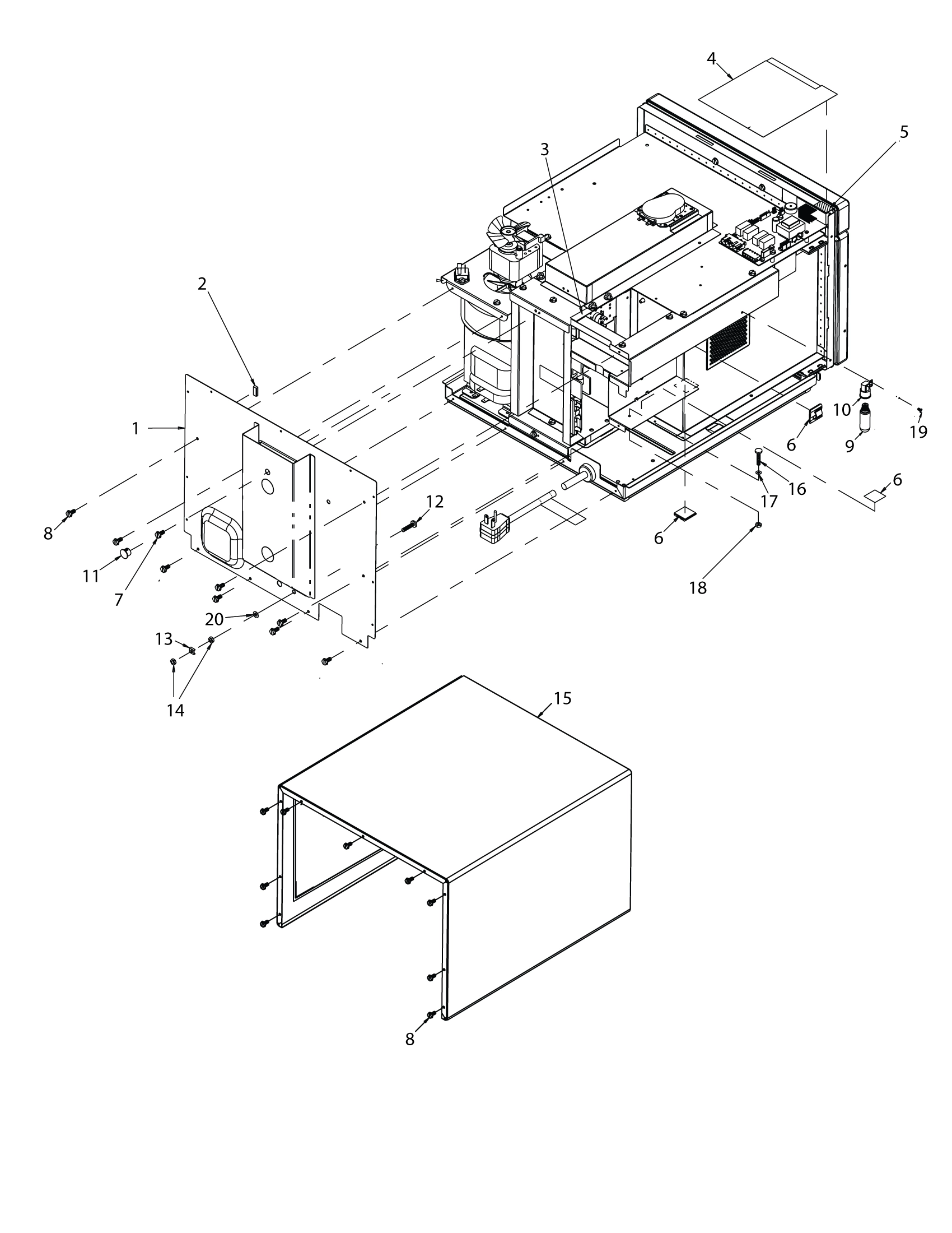 WRAPPER / REAR COVER / LAMP