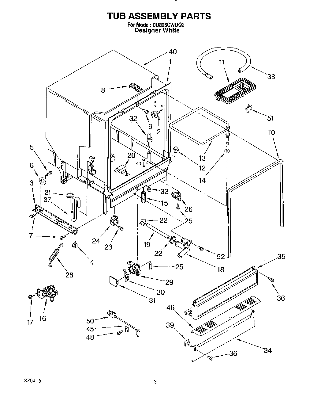 03 - TUB ASSEMBLY