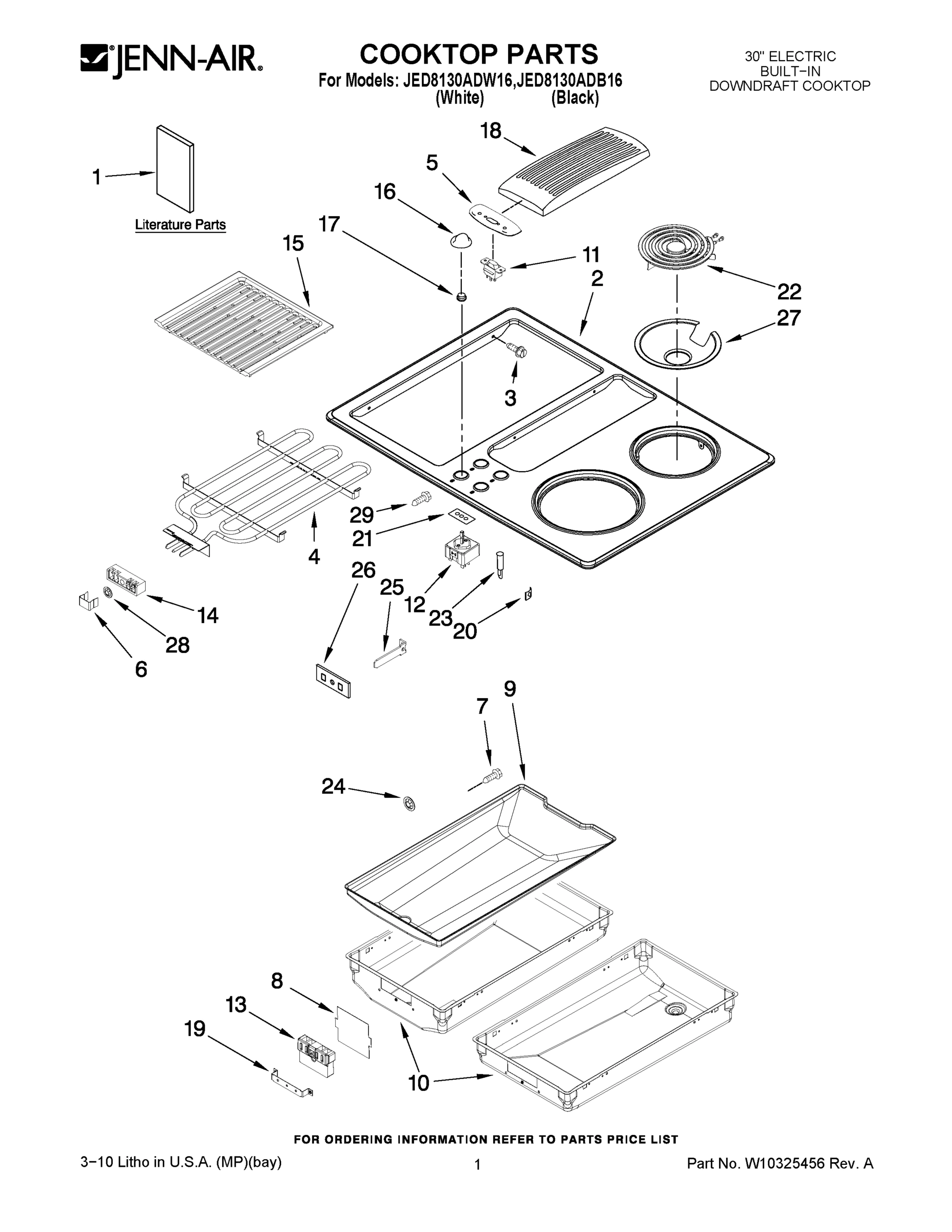 01 - COOKTOP PARTS