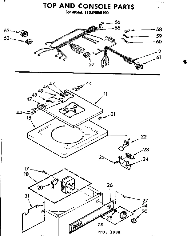 TOP AND CONSOLE PARTS
