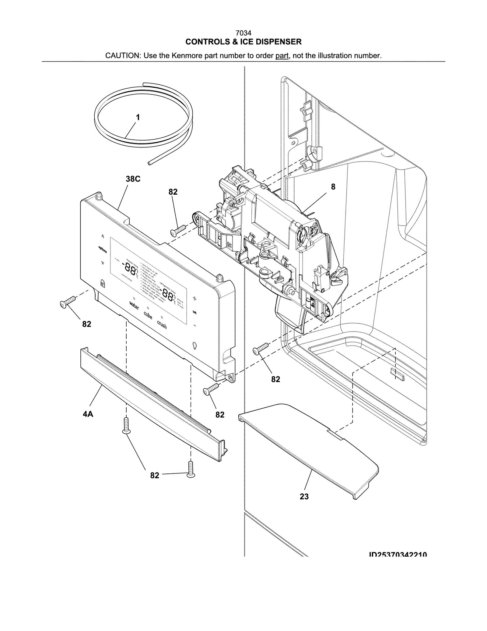 CONTROLS & ICE DISPENSER