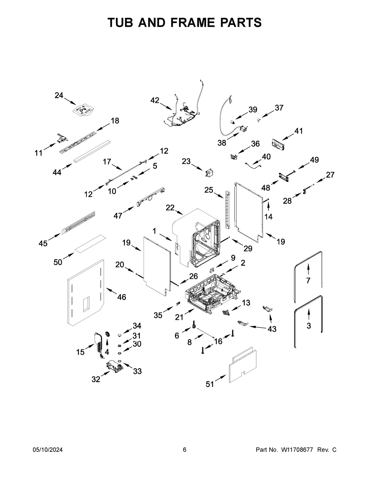 04 - TUB AND FRAME PARTS
