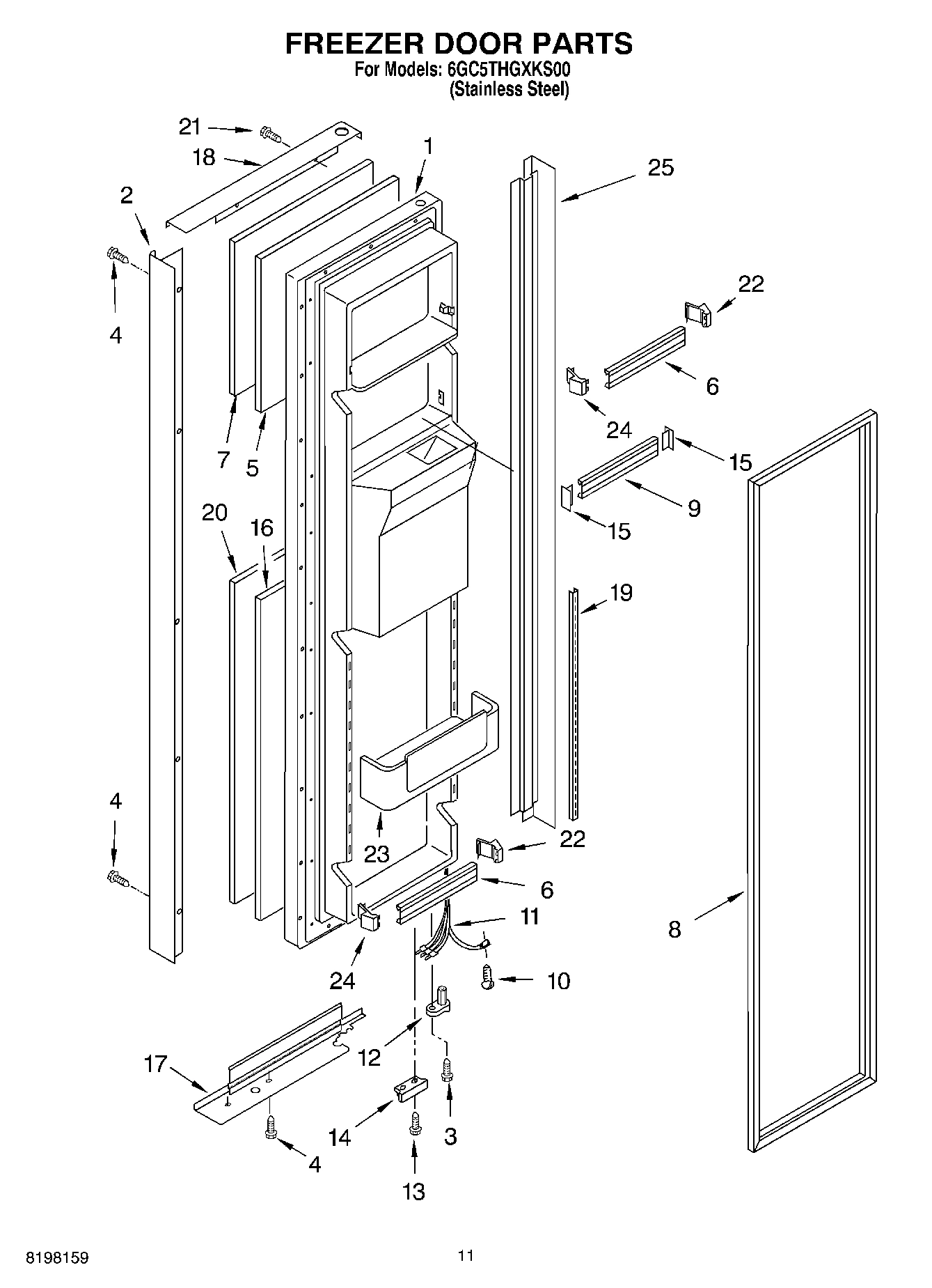 07 - FREEZER DOOR PARTS