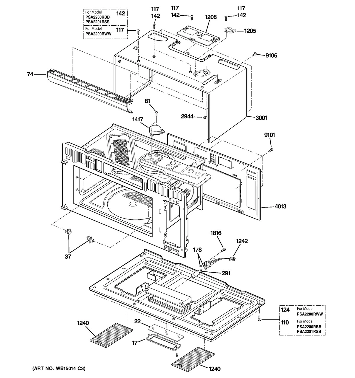OVEN CAVITY PARTS