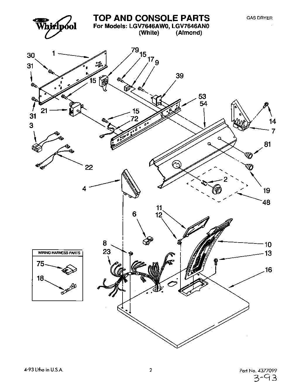01 - TOP AND CONSOLE, LIT/OPTIONAL