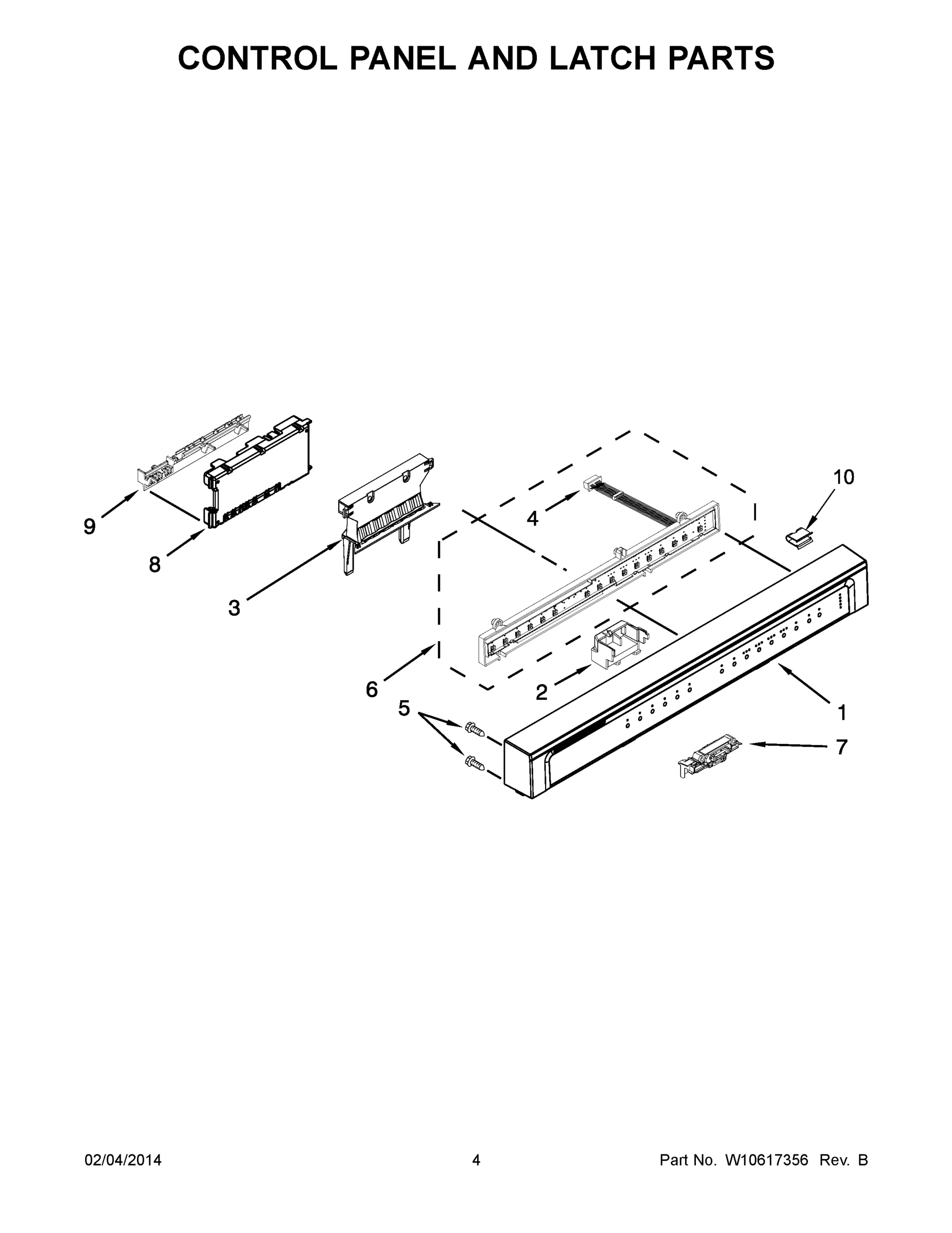 03 - CONTROL PANEL AND LATCH PARTS
