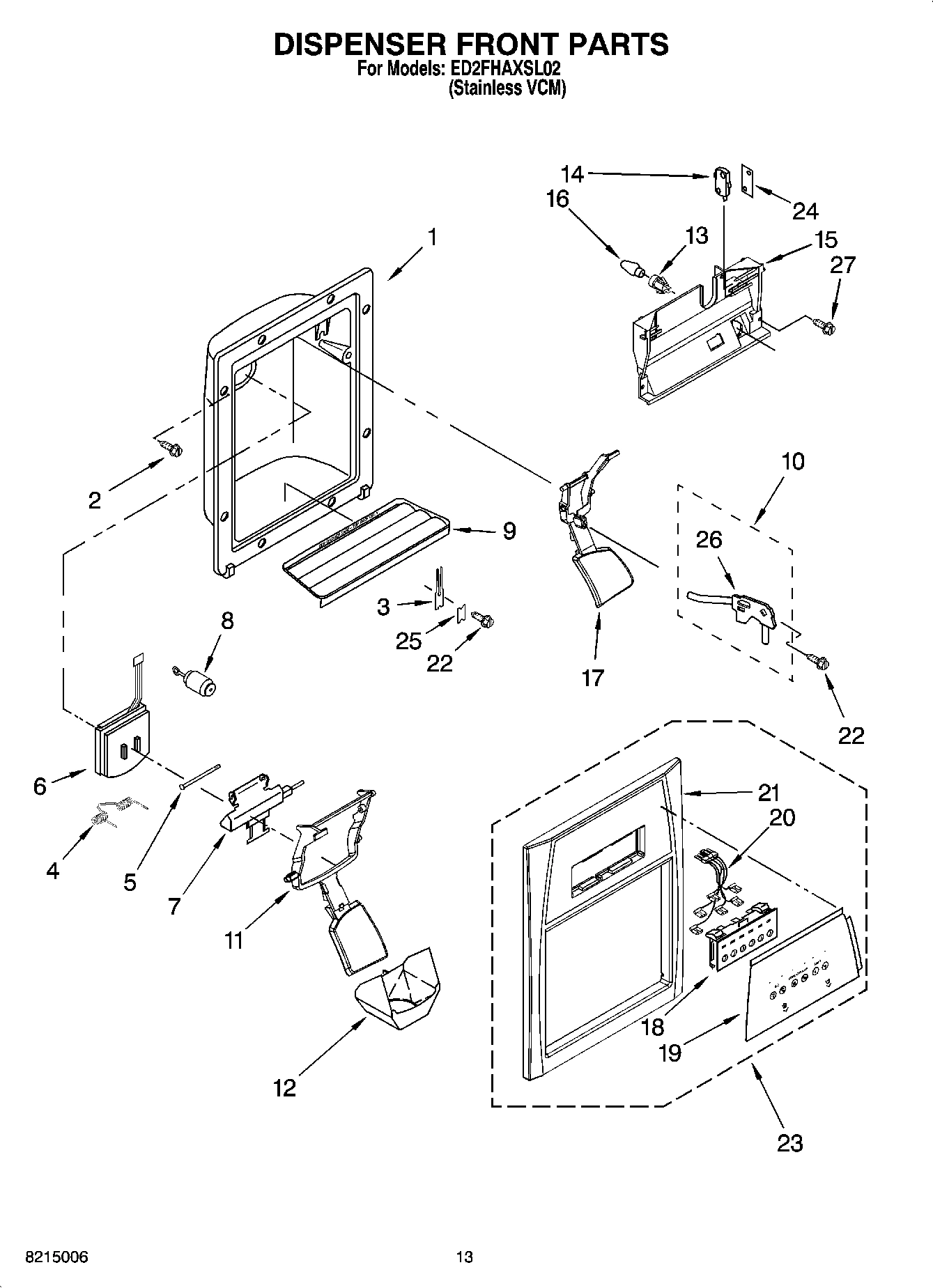 08 - DISPENSER FRONT PARTS