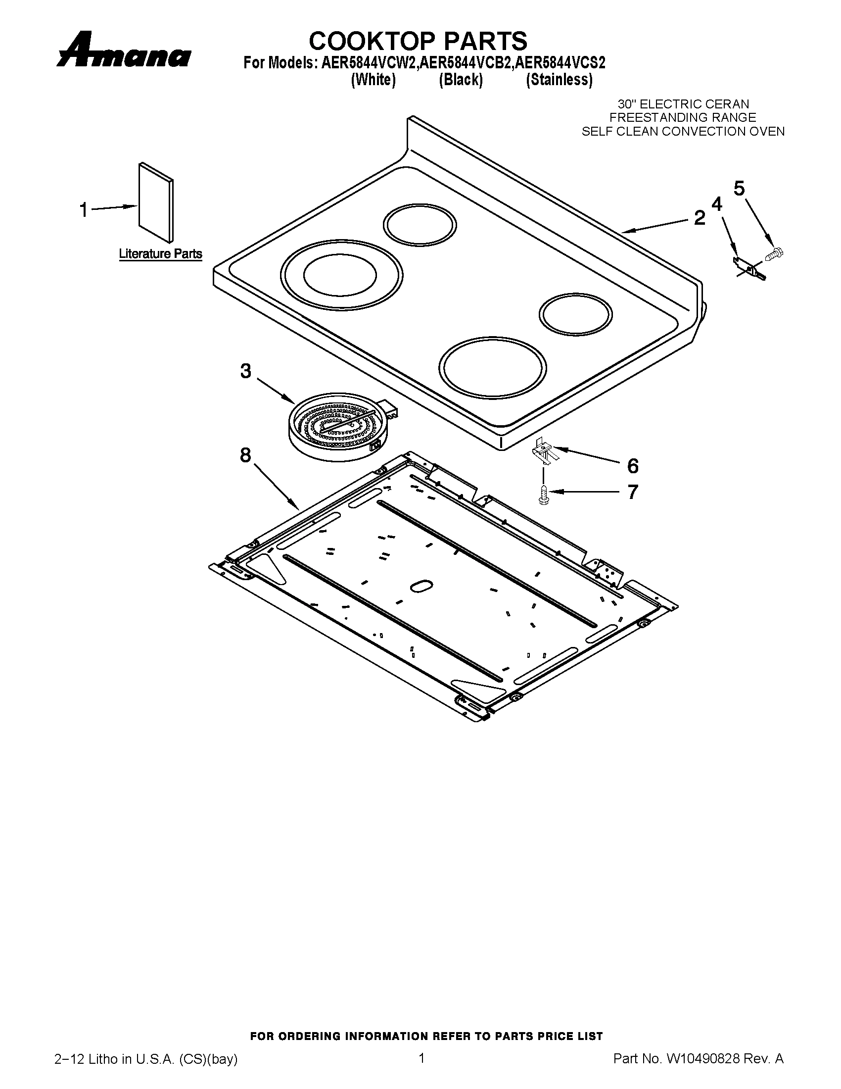 01 - COOKTOP PARTS