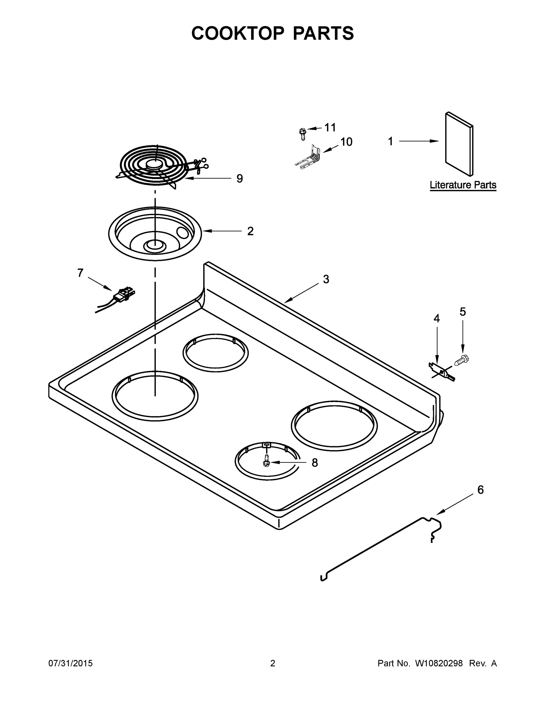 02 - COOKTOP PARTS