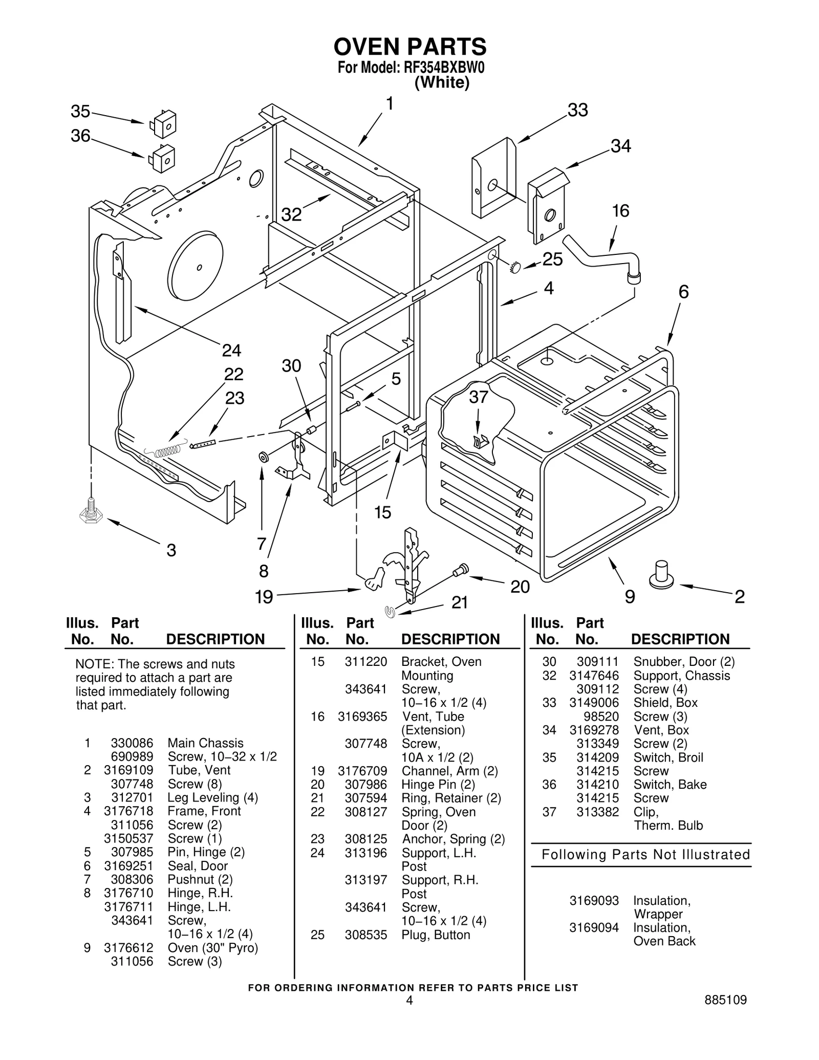 OVEN PARTS