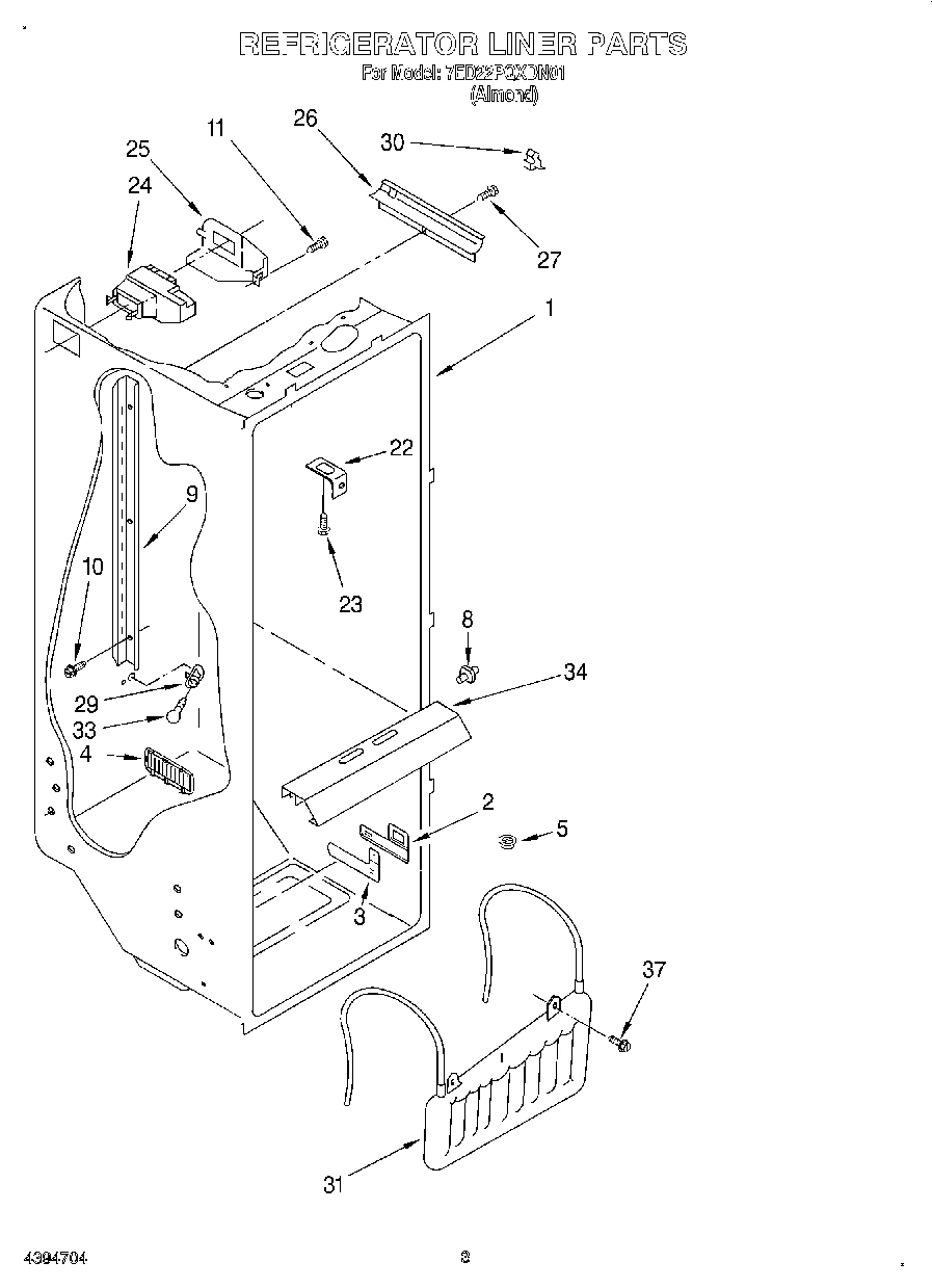 02 - REFRIGERATOR LINER